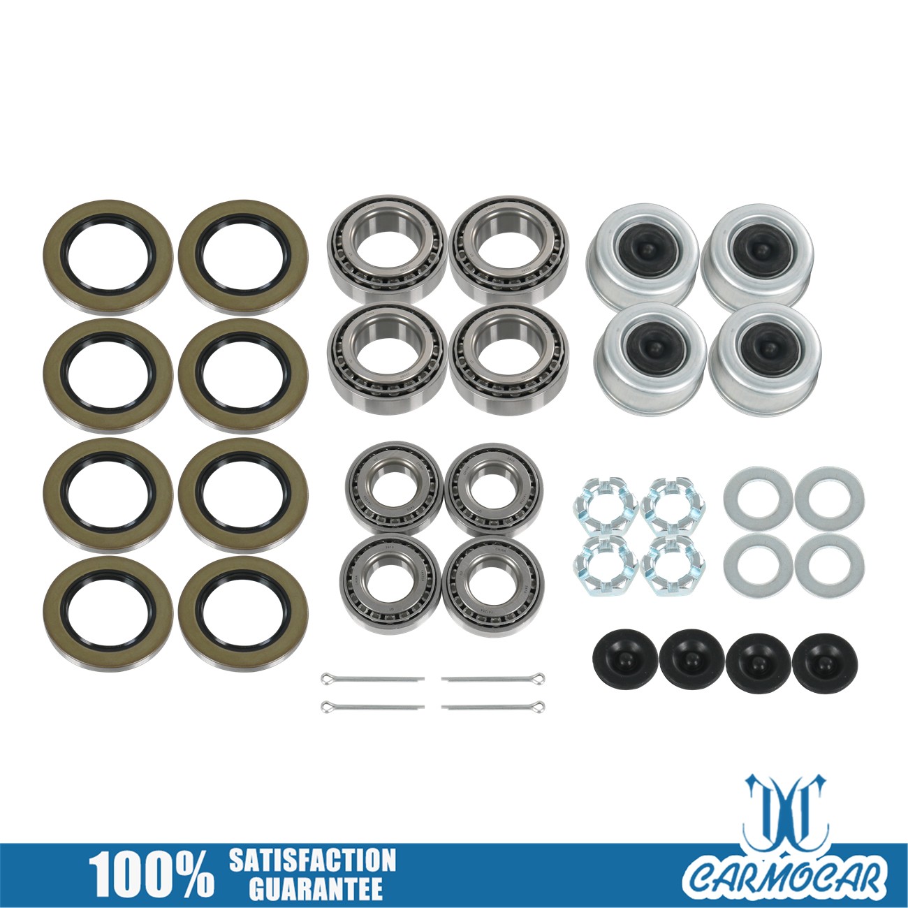 4 Sets Boat Trailer Hub Wheel Bearing Kit 25580 14125A For 5200-7000lb. Axles