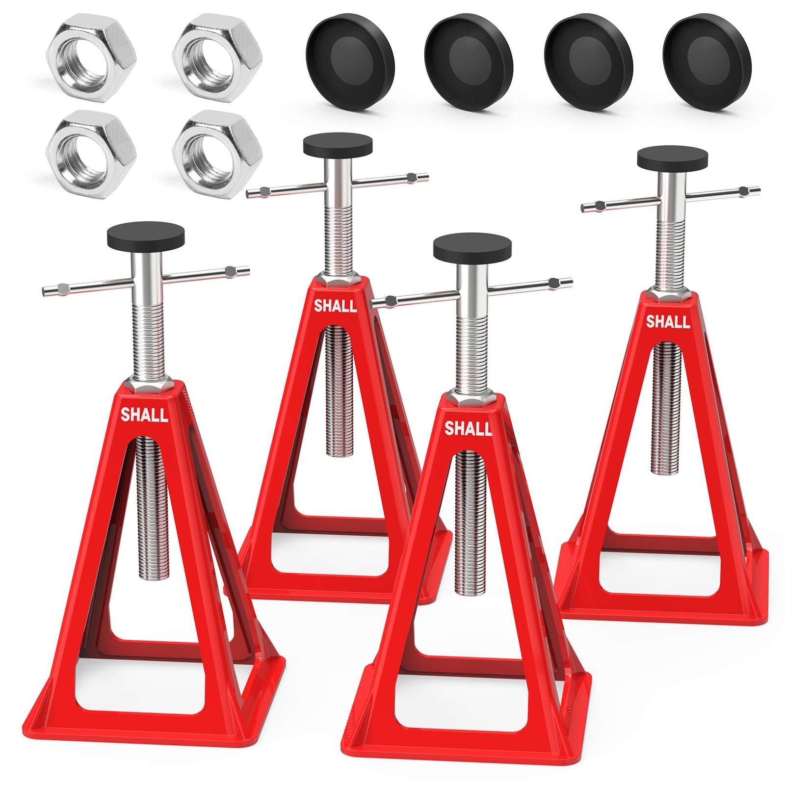 SHALL RV Stabilizer Jacks, 4-Pack Heavy Duty Aluminum Jack Stands for Travel …