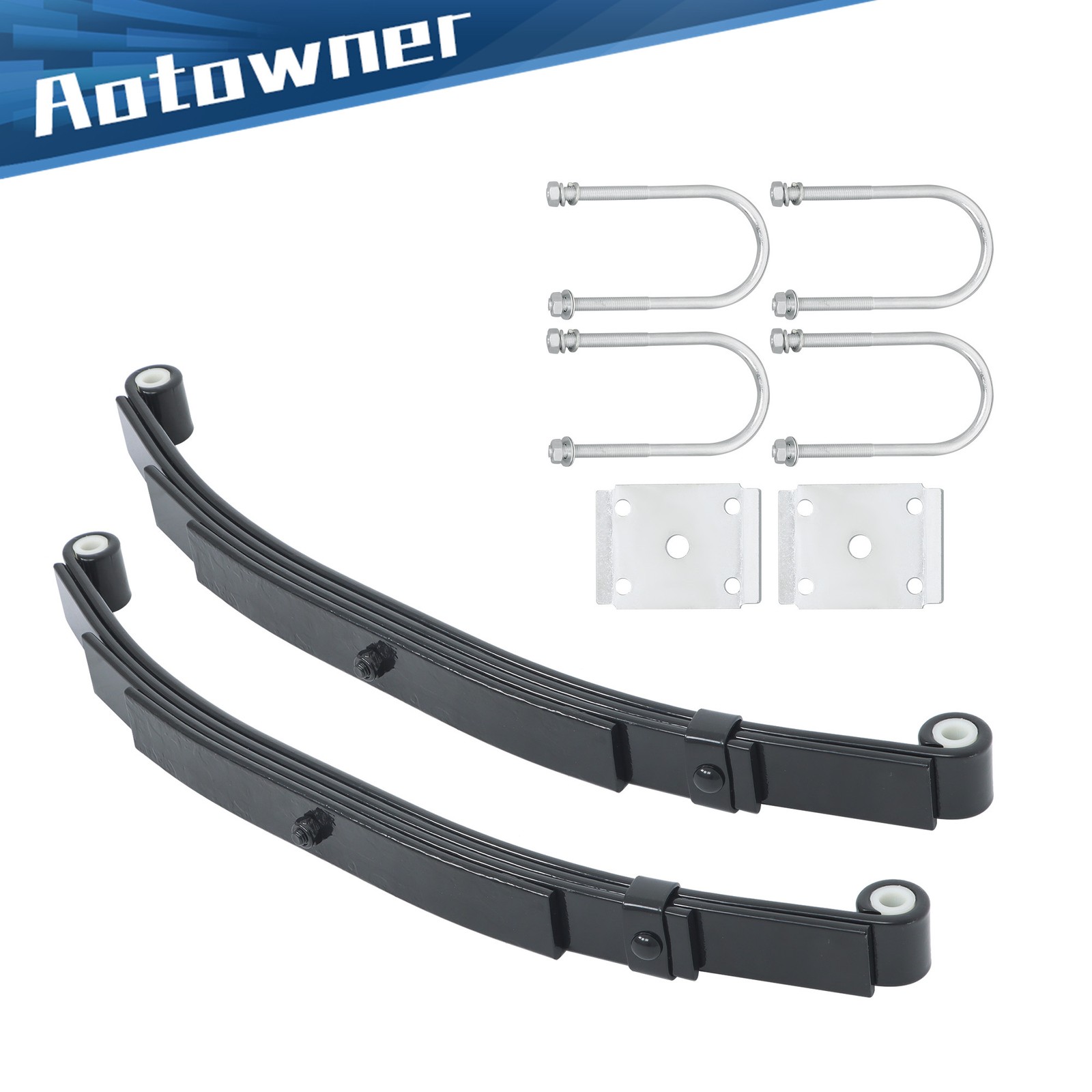 5000 lbs Single Trailer Axle Suspension Kit 2500 lbs 4 Leaf Spring w/ Ubolt Kit