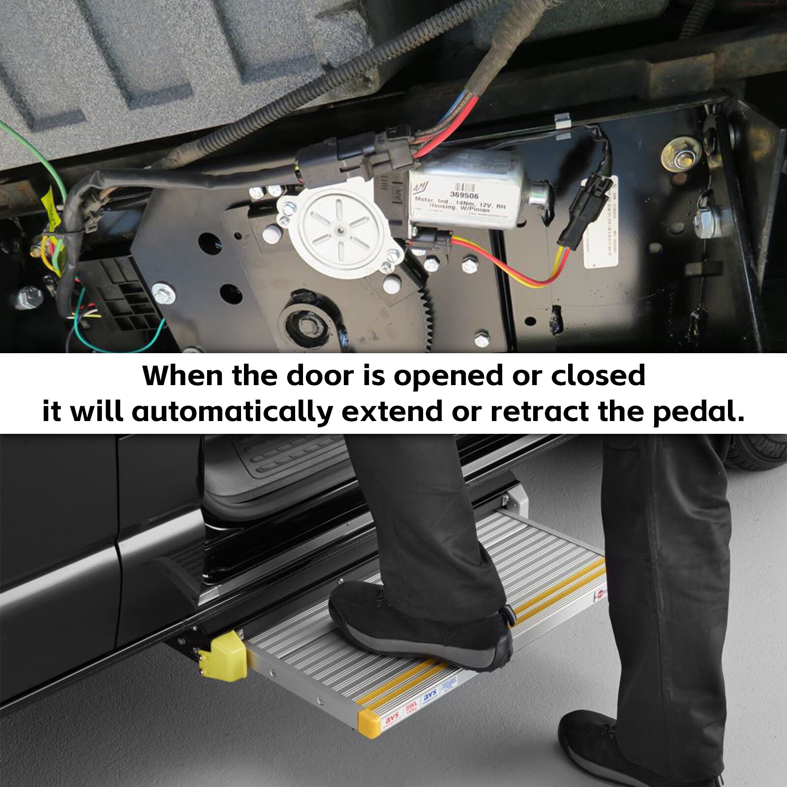 300-1406 RV Entry Step Motor for Motorhomes and Transport Vehicles 1820124