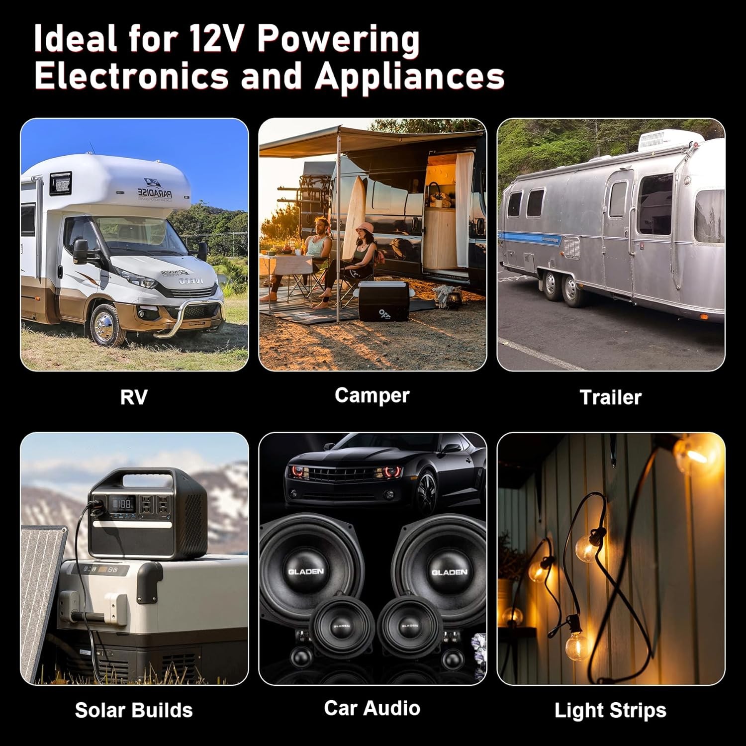 WF-9875 WF-9875-AD-CB 75 Amp Power Converter Charger RV Trailer Camper WF-9800