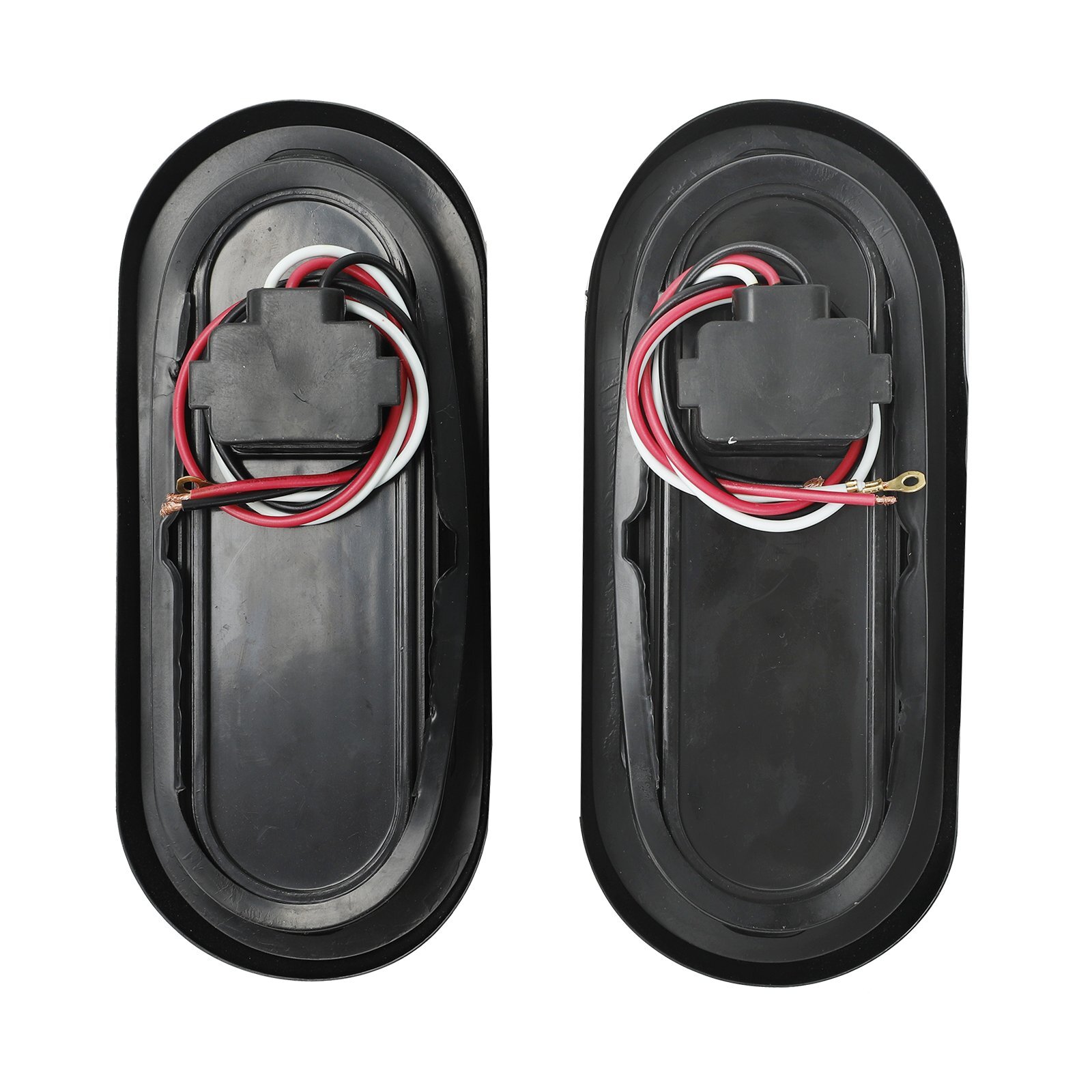 20Pcs 6″ Oval White 10 LED Trailer Truck Reverse Backup Tail Lights Flush Mount