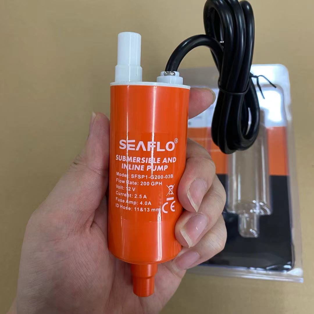 SEAFLO 12v Submersible Inline Water Pump Kit 200GPH Self Priming Caravan | RV