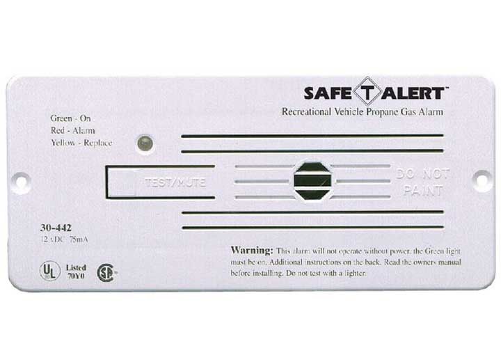 MTI 30-442-P-WT Safe-T-Alert 30 Series RV Propane/LP Gas Alarm White Flush Mount