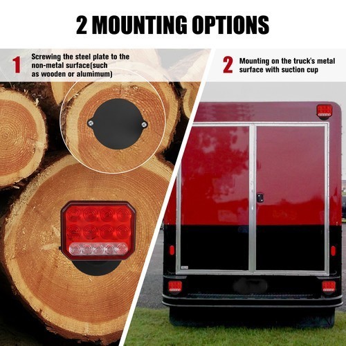 2in1 Magnetic & Rechargeable Wireless Trailer Tow Lights LED Kit, Truck