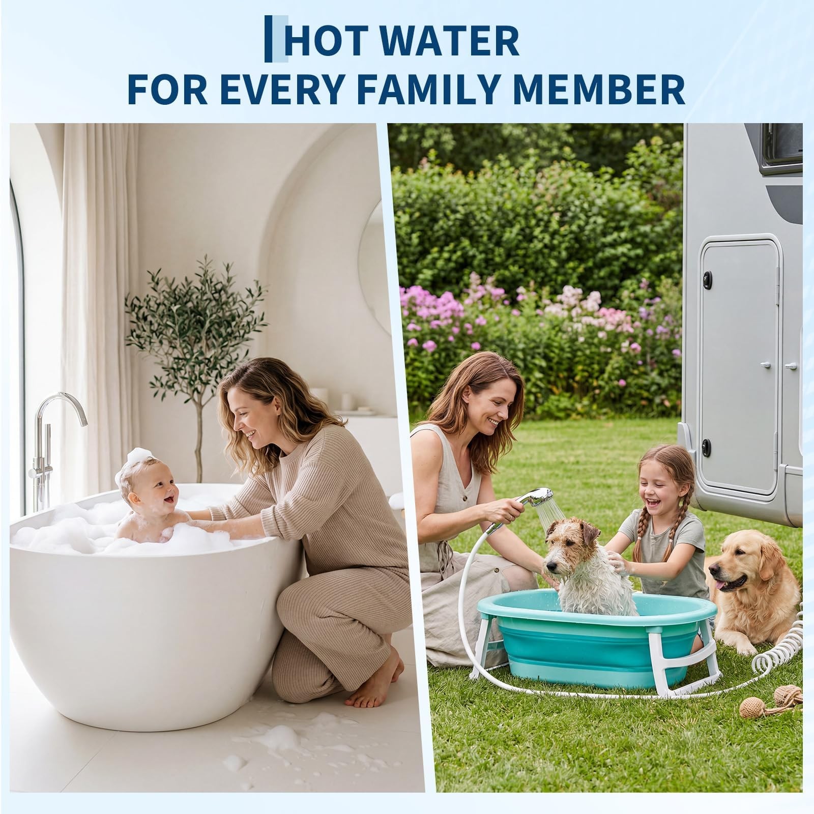 42000 55000 65000 BTU RV Instant Tankless Water Heater w/ Remote 1/2 inch NPT