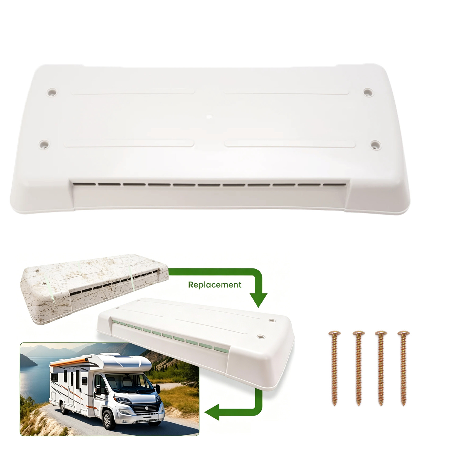 RV Camper Top Roof Refrigerator Vent Cover For Dometic Refrigerator Vent #65528