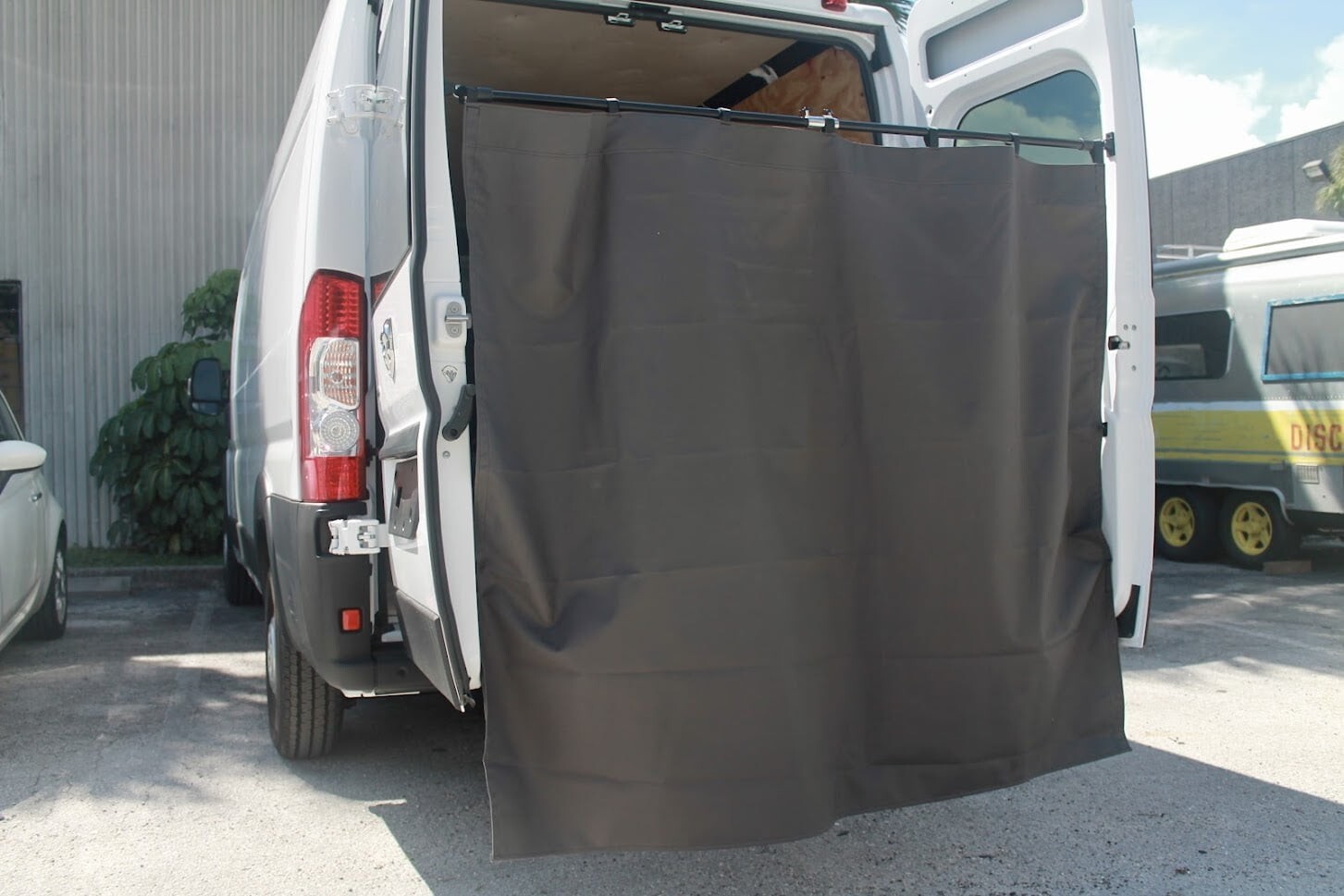 Camper Van Rear Door Shower Privacy Curtain System – Promaster Transit Sprinter