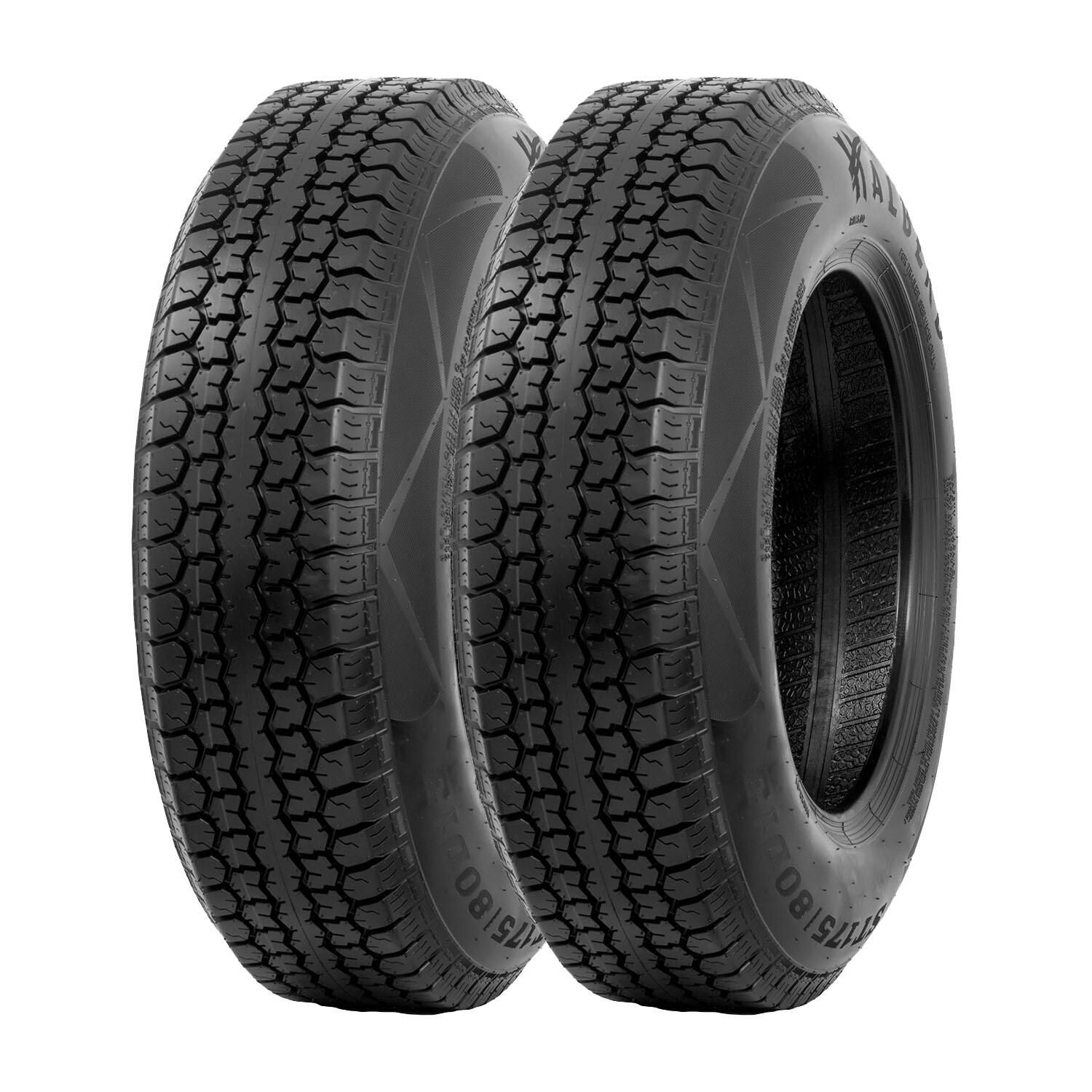 Set 2 185 80 13 Trailer Tires 6Ply Heavy Duty ST185/80D13 185/80/13 Replace Tire