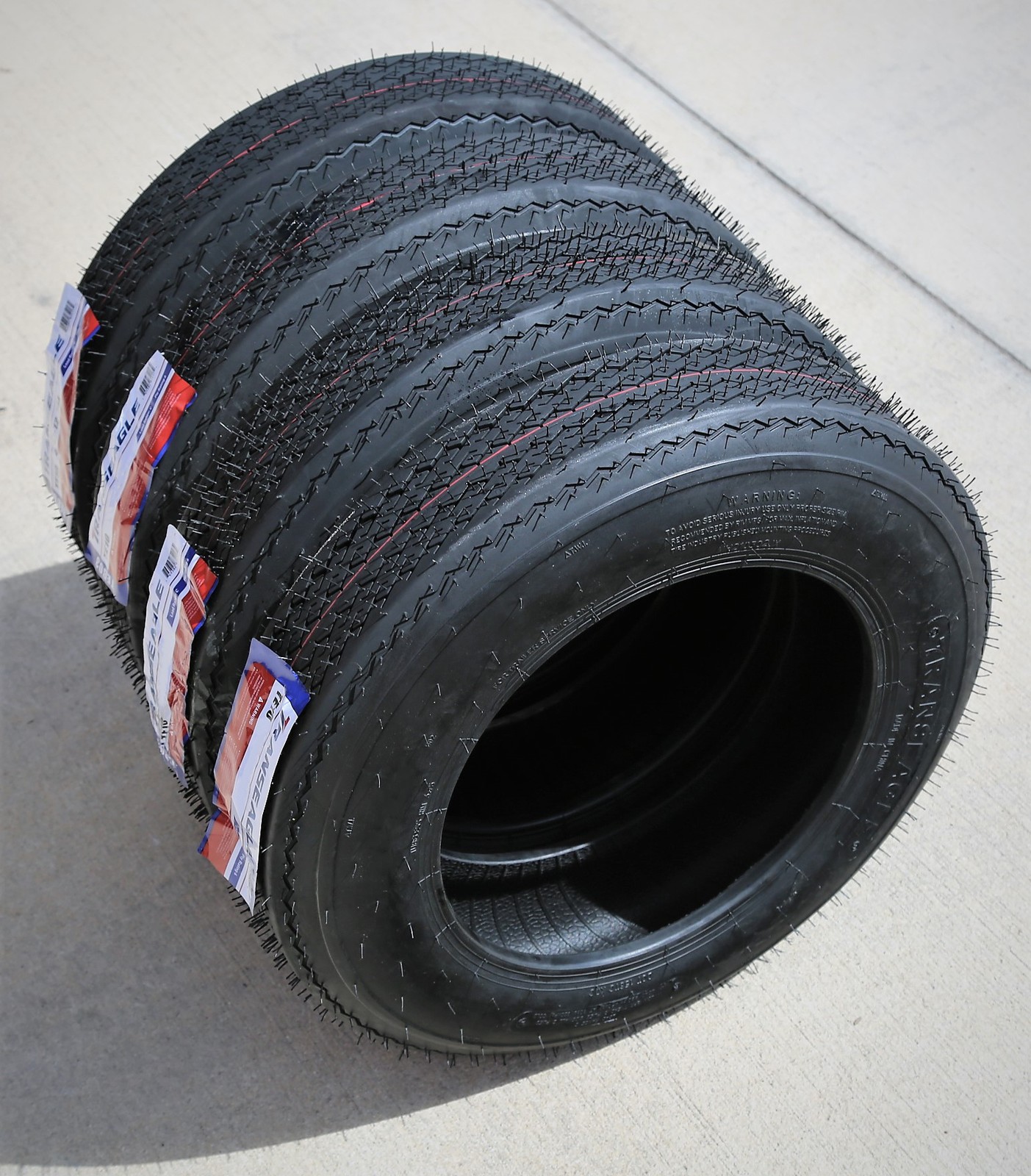 5 Tires Transeagle TE10 ST 5.7-8 5.70-8 5.70×8 Load C 6 Ply Trailer