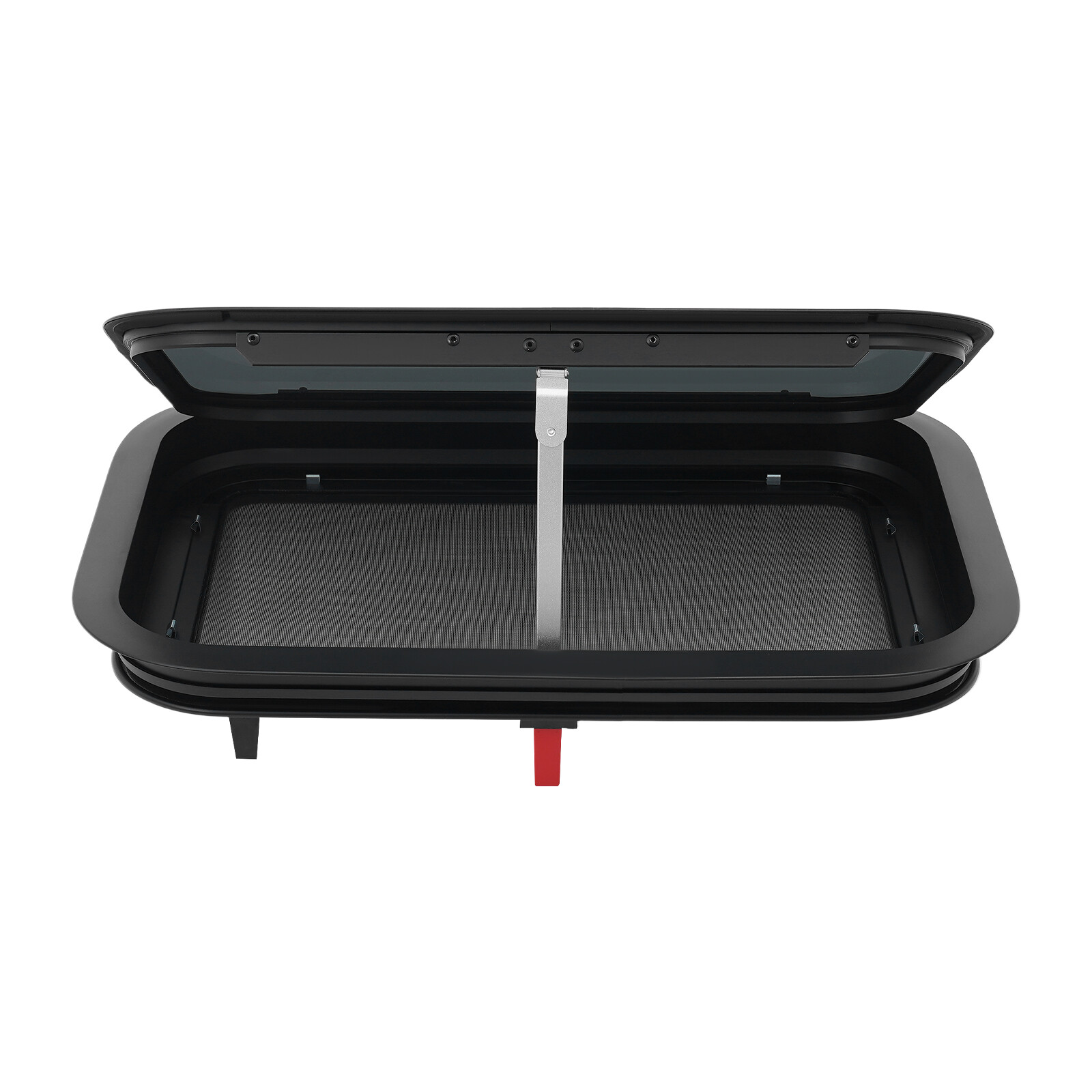 22″ x 15″ RV Exit Window Camper Push Out Emergency Window w/ Trim & Screen Black
