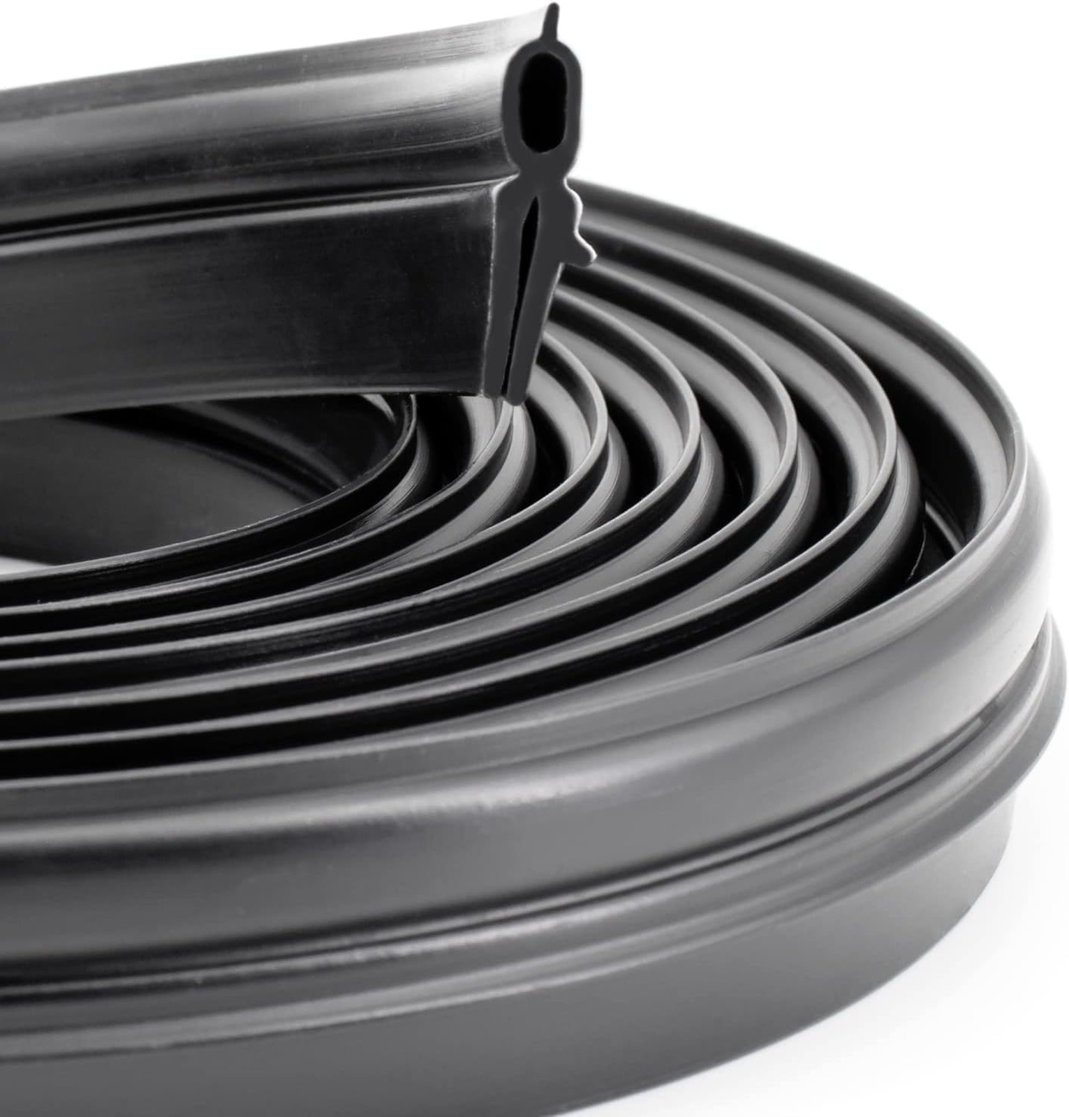 Rv Roof Vent Seal Vinyl Seal for Campervan Roof Vents Black 118 Inch