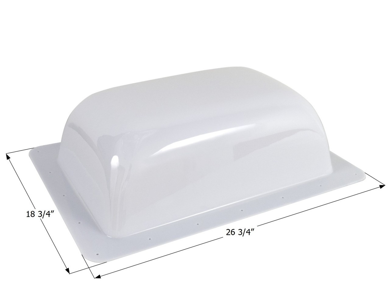 Icon 15283 RV Skylight White 22 1/2″ x 14 1/2″ x 7 5/8″