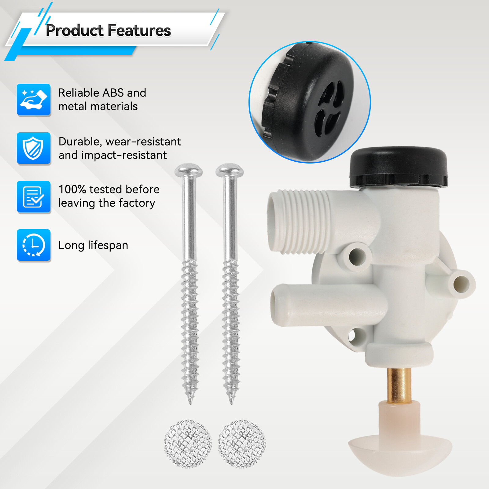 For Dometic Sealand 110 111 147 148 210 211 385314349 RV Toilet Water Valve Kit