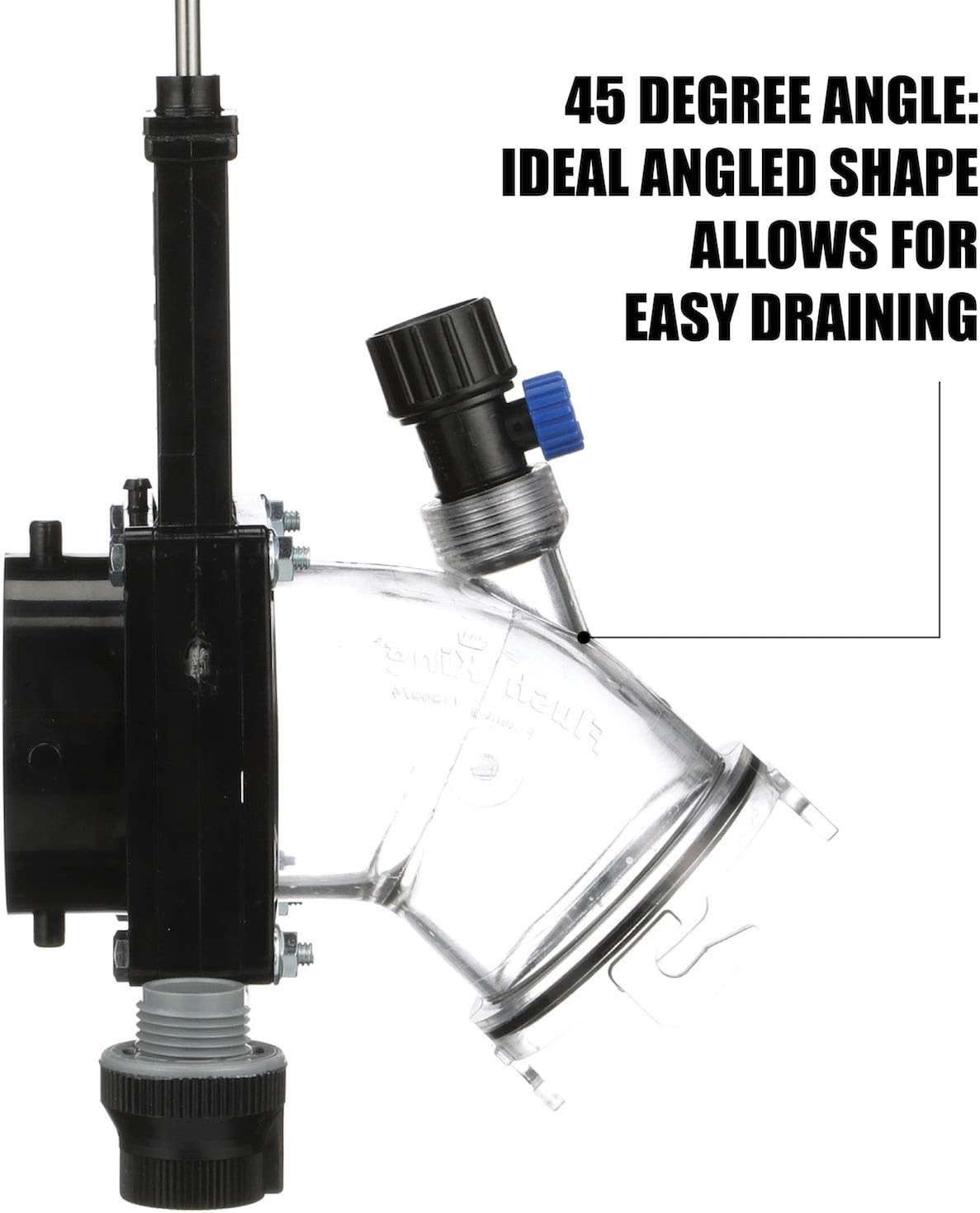 Flush King 45 Degree Reverse Flush Valve Attachment for RV, Camper, Trailer