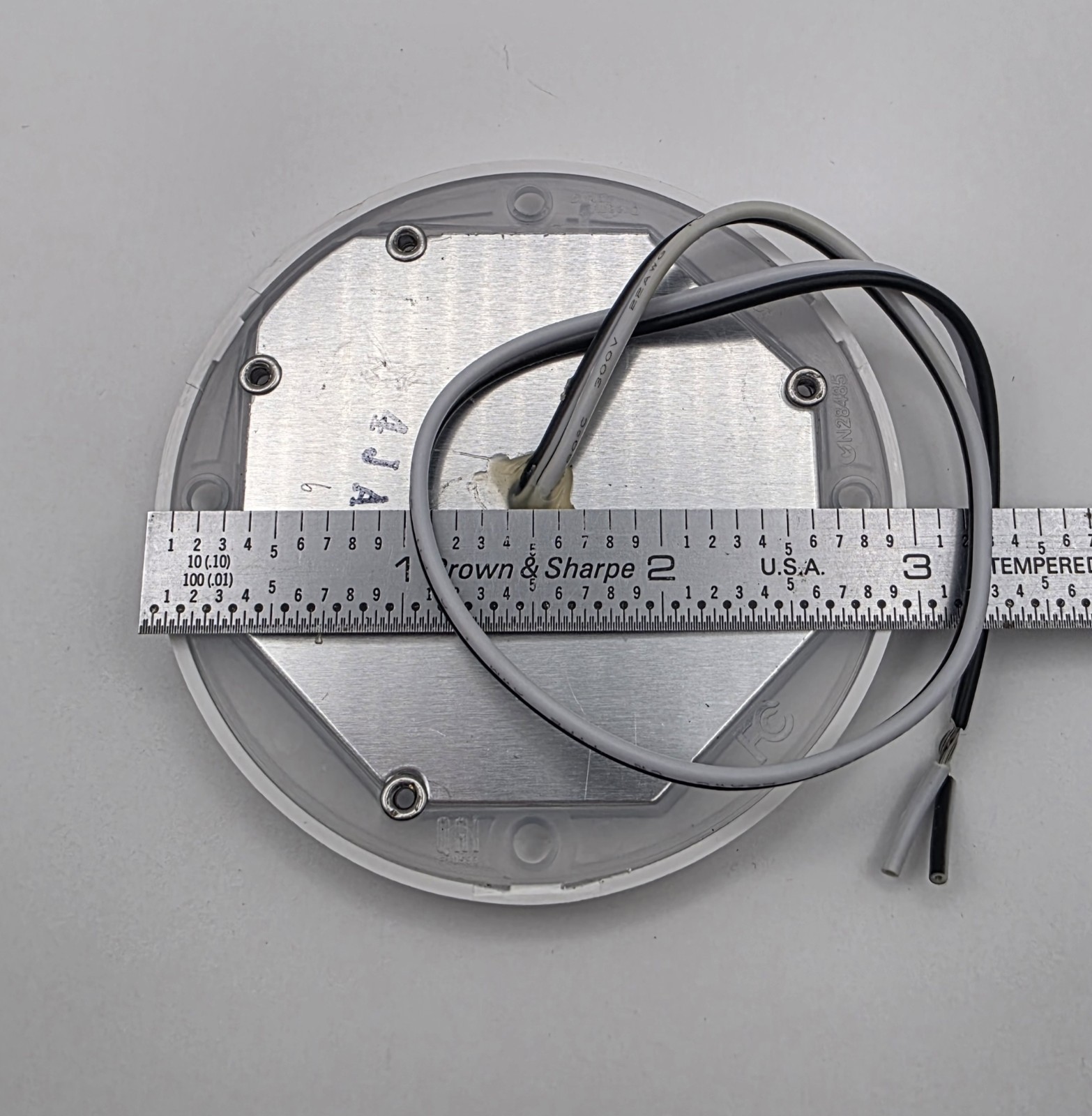 0016909W 3″ White LED Ceiling Down Light Under Cabinet RV Trailer Warm White New