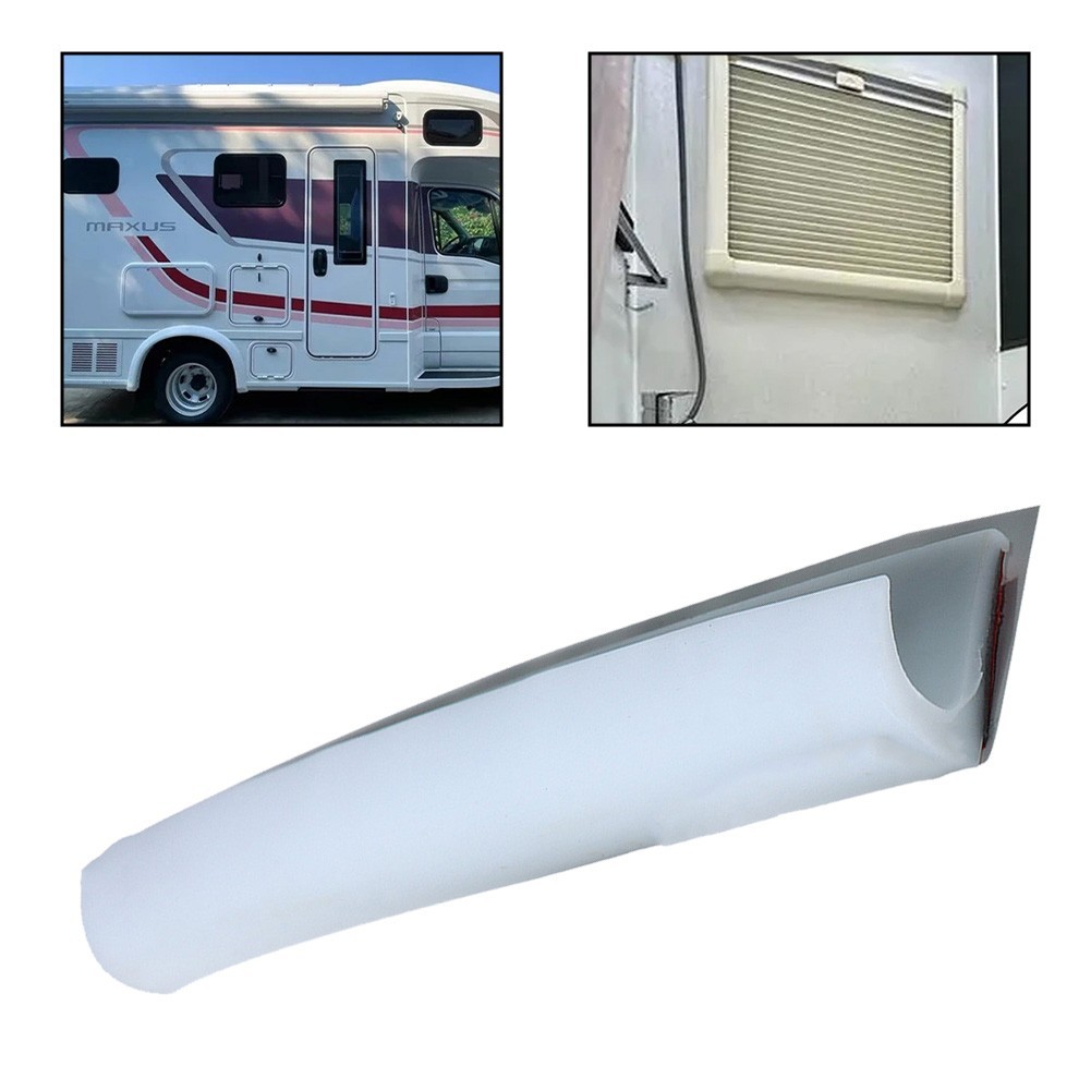 Water Control 2m PVC Rubber Seal Gutter for Cars Vans RVs Easy Install
