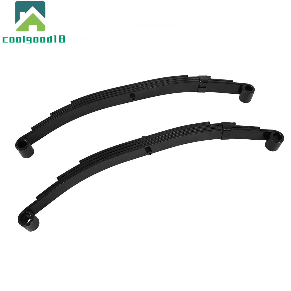 For 5000lbs Axle Trailer Leaf Spring 4 Leaf Double Eye 2500lbs Cap -Set 2
