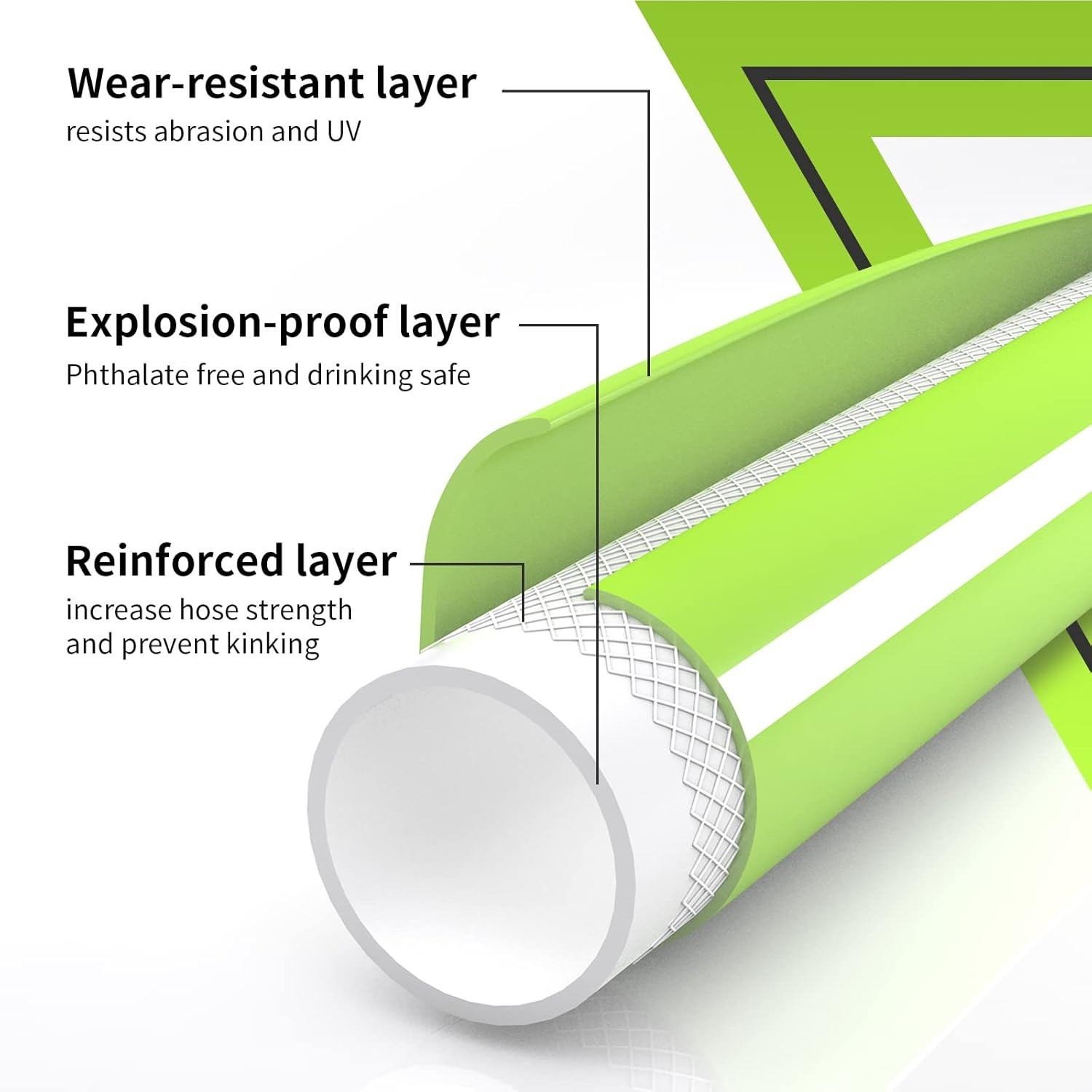 25FT Lead-Free RV Water Hose – Safe Drinking Water with Kink-Resistant Design