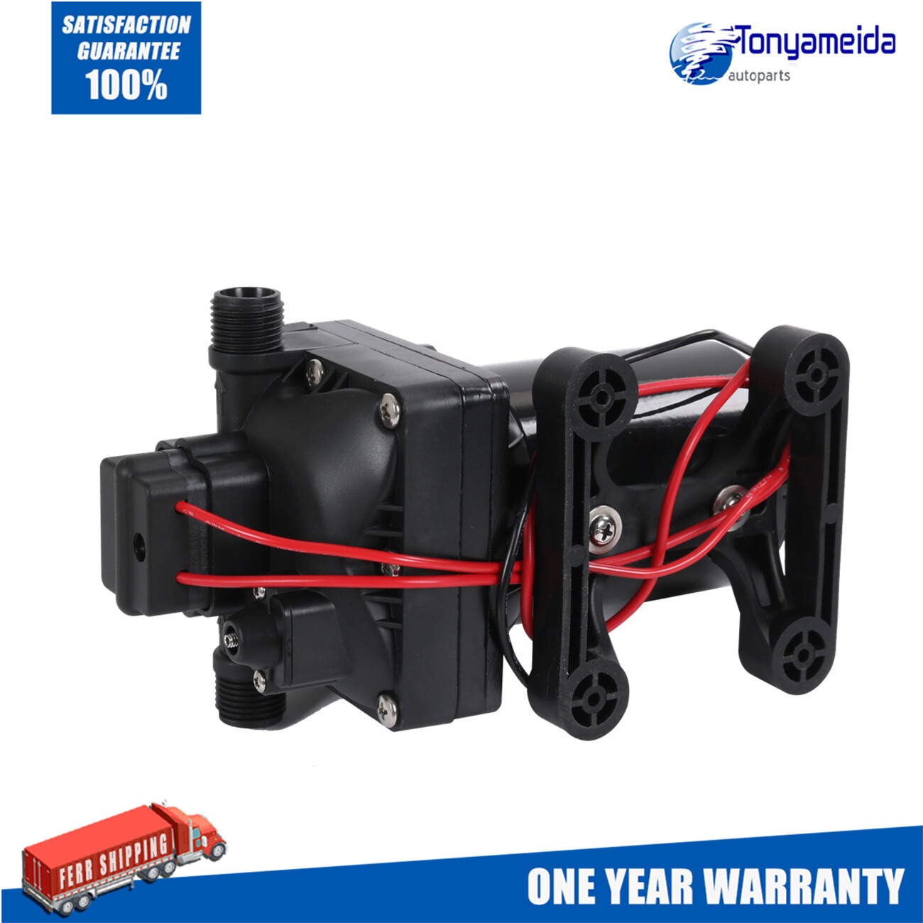 12V 3.0 GPM RV Water Pump 4008-101-A65 Revolution 55 PSI with Strainer