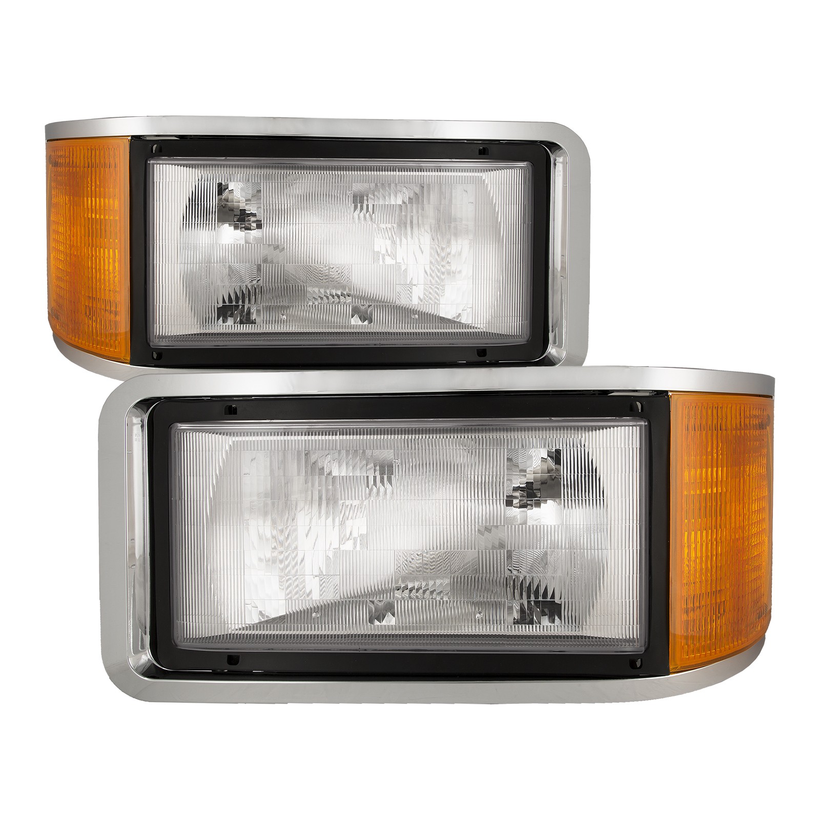 Headlight Pair Fits Newmar London Aire 2000-2003 Driver and Passenger Lamp Set