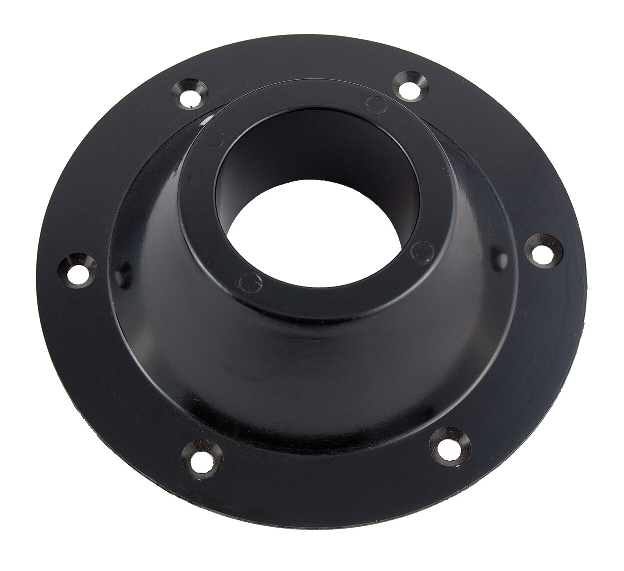 Black Pedestal Base Surface Mount Table Leg 2-1/4″ Diameter Hole AP Prod 131119B