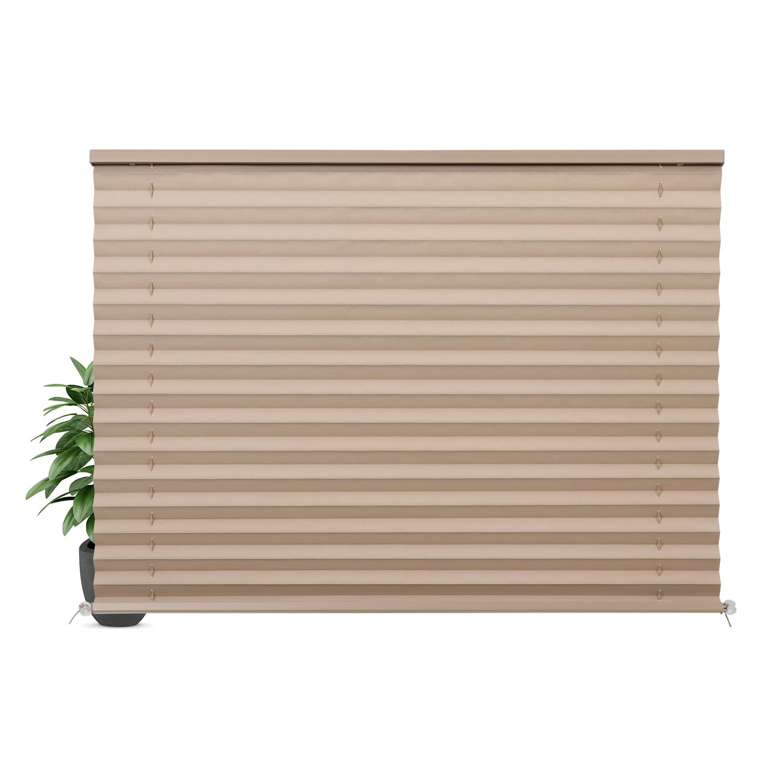 RV Blinds for Camper Window Blackout Shades 50″W x 32″H, Cappuccino