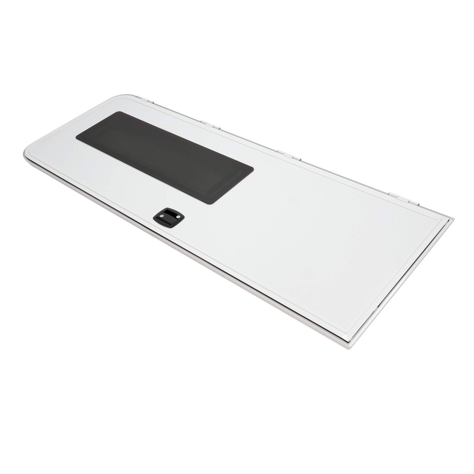 26″ x 72″ RV Entry Door Screen & Lock White Aluminum Powder Coated w/ keys