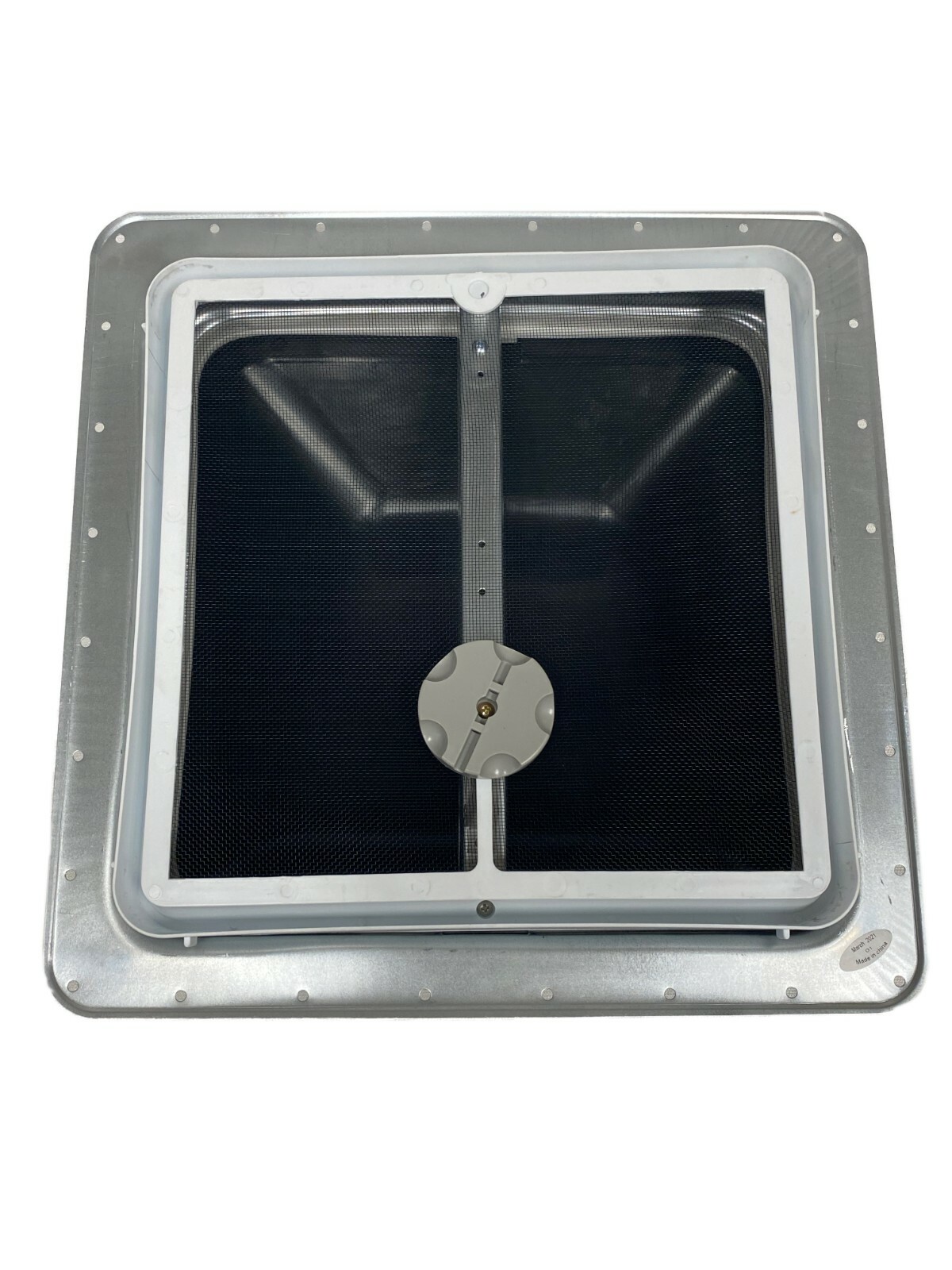 14″ X 14″ RV Roof Vent 12V Powered Fan Black W/ Installation Accessories