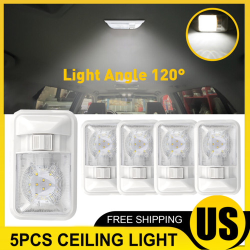 5 PCS 12V Led RV Ceiling Dome Light RV Interior Lighting for Trailer Camper US