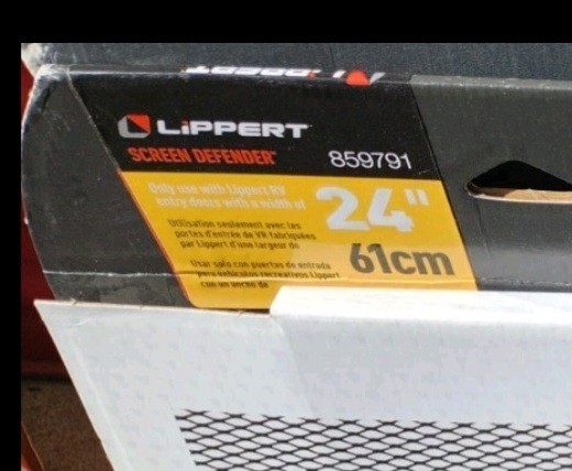 Lippert Screen Defender RV Screen Door Protector 24″ Metal Mesh Panel – 859791