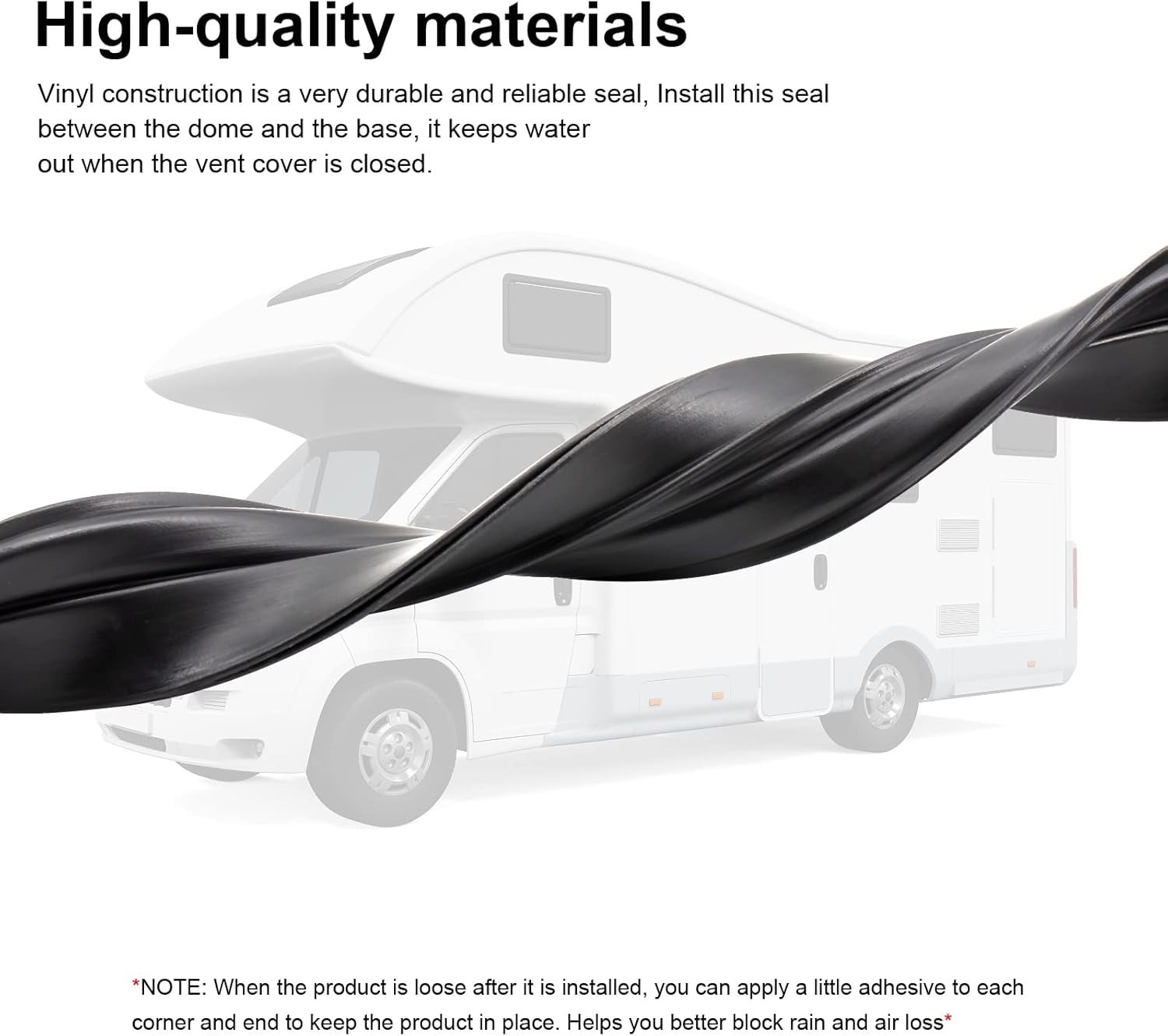 Rv Roof Vent Seal Vinyl Seal Rv Sealfor Ventline, Hengs and Camco Roof Vents (11