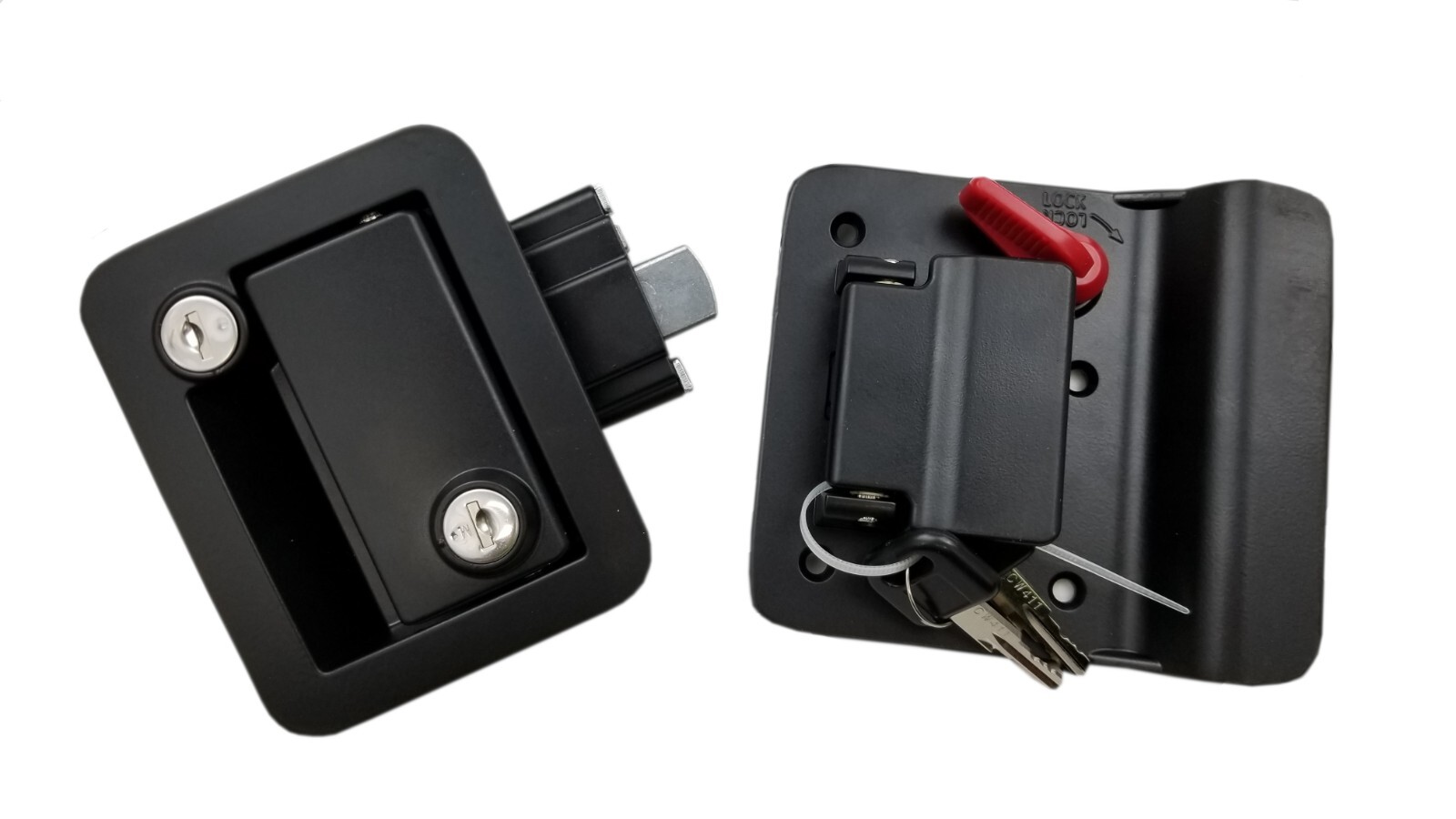 Black METAL RV Entry Deadbolt Lock Latch NEW Camper NOT PLASTIC. !!BELOW COST!!