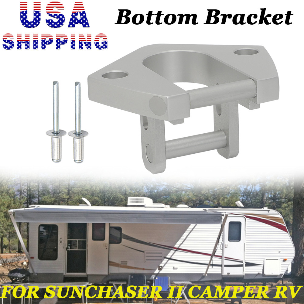US Awning Bottom Bracket For Dometic Sunchaser II RV Rounded Hardware Aluminum