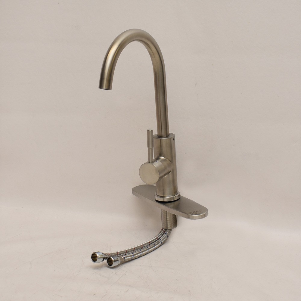 Dura Faucet RV Kitchen Faucet DF-MK531LK-SN Stainless Steel Satin