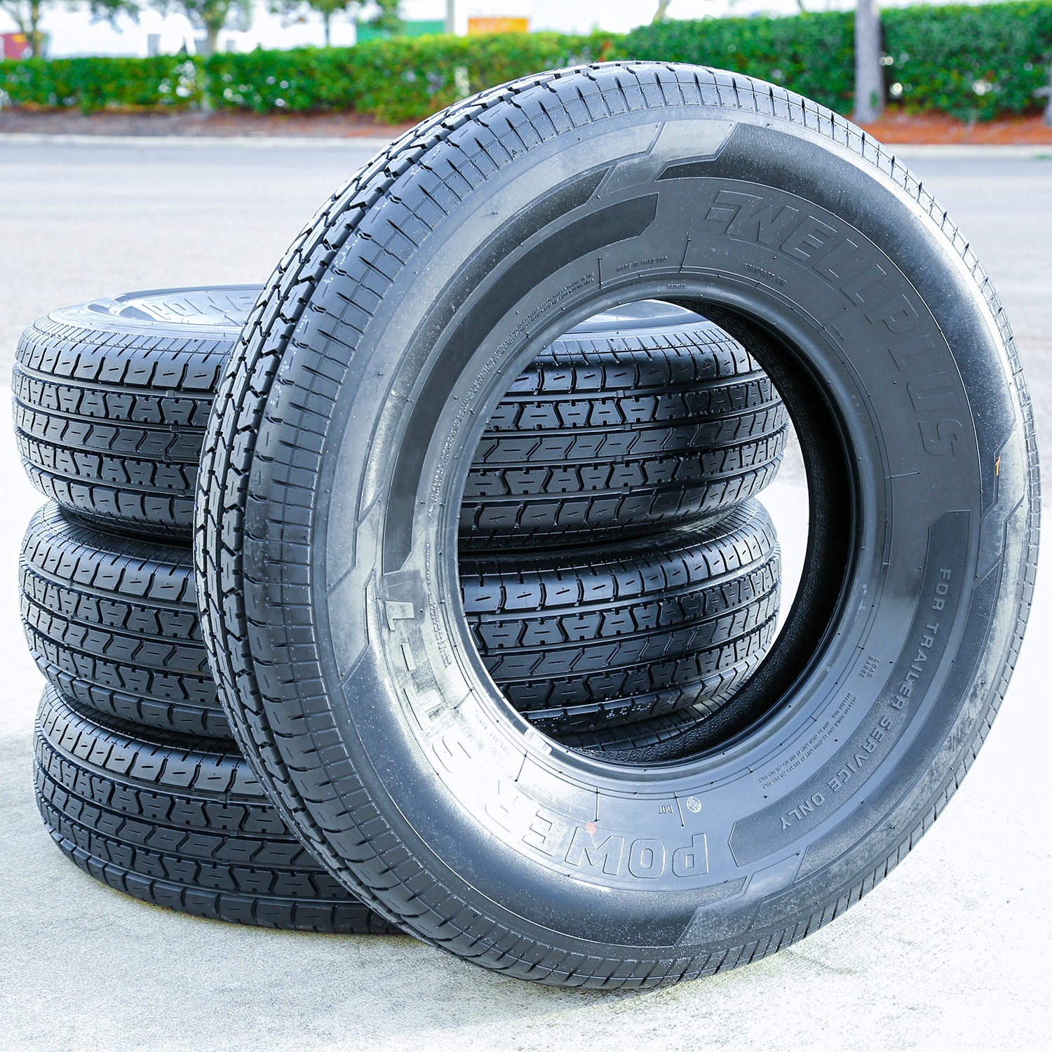4 Tires WellPlus Power ST-1 Semi-Steel ST 205/75R15 Load C 6 Ply Trailer