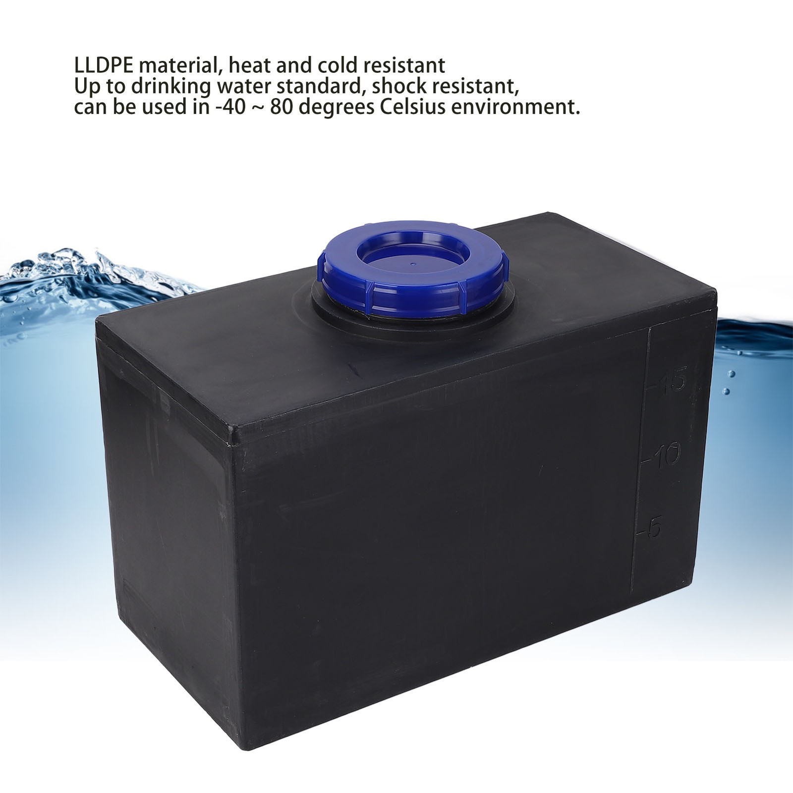 5 Gallon RV Water Tank 15.7 X 9.8 X 7.9in Heat And Cold Resistance Square W VTYS