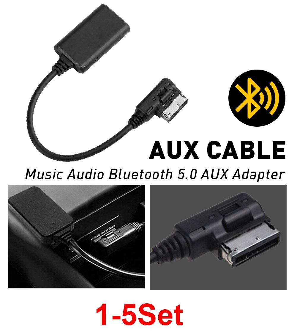 1-5Pcs AMI MMI Bluetooth Music Interface AUX Audio Cable Adapter For Audi A3 A4