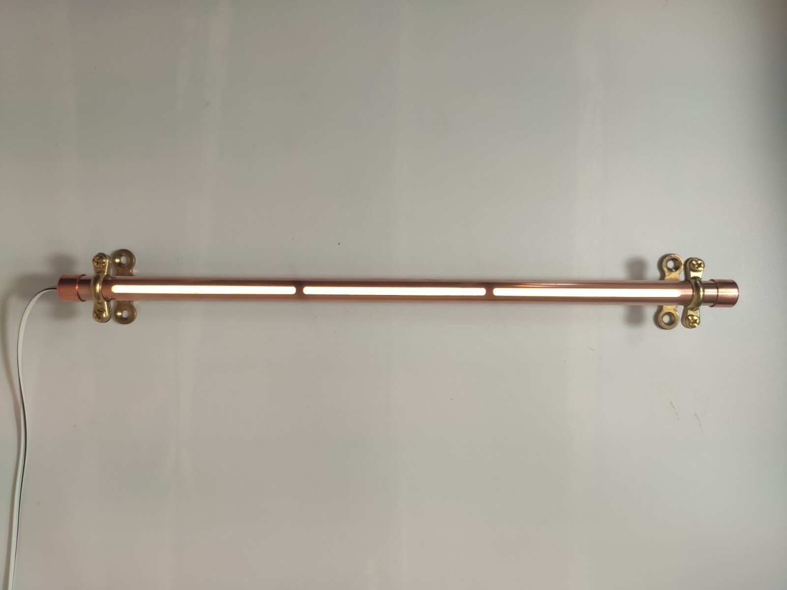 12V Continuous Beam LED Copper Light Fixture, Custom Length 12-40cm / 4-16inch.