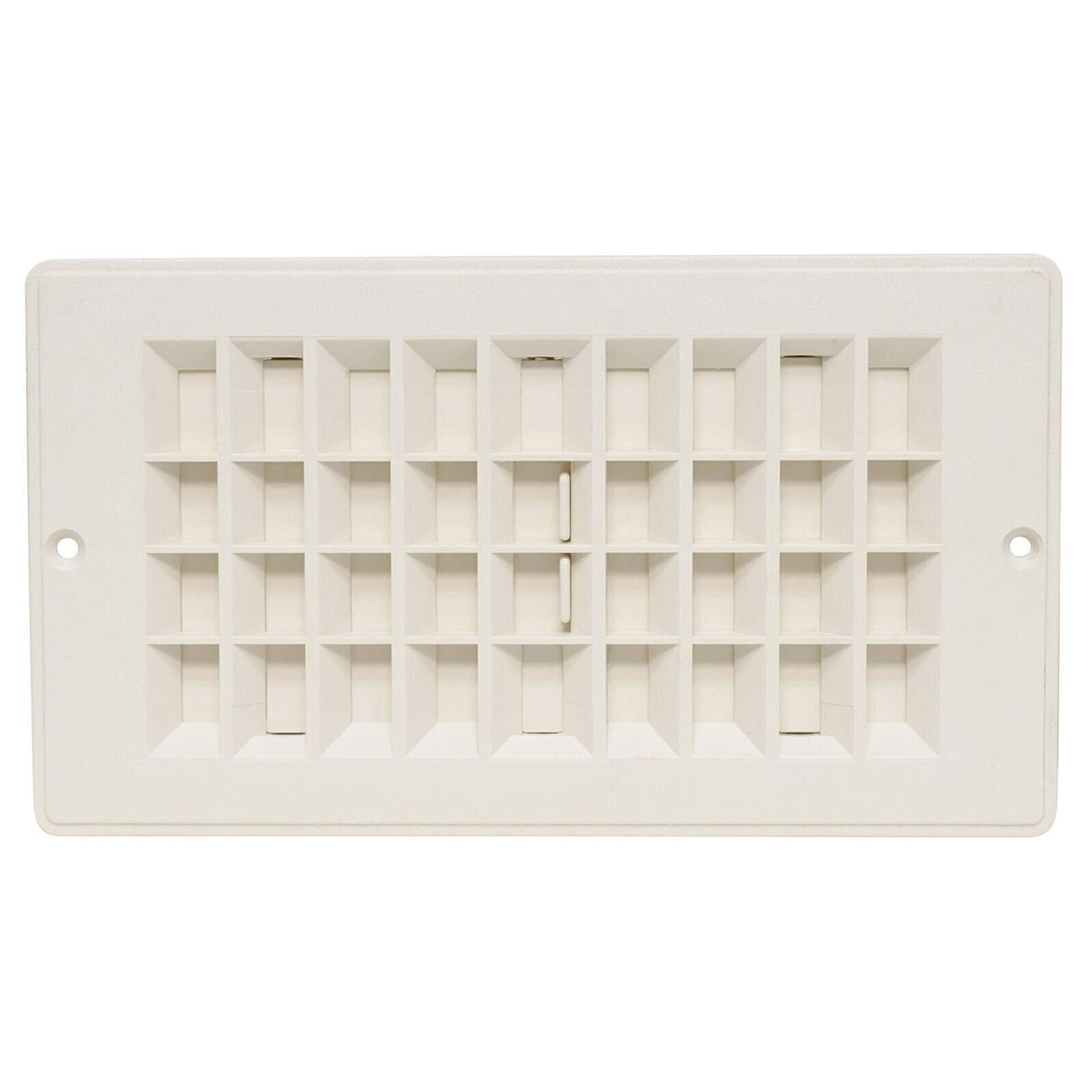 Valterra A10-3364VP 4×8 Floor Register Vent with Damper Off White Plastic HVAC