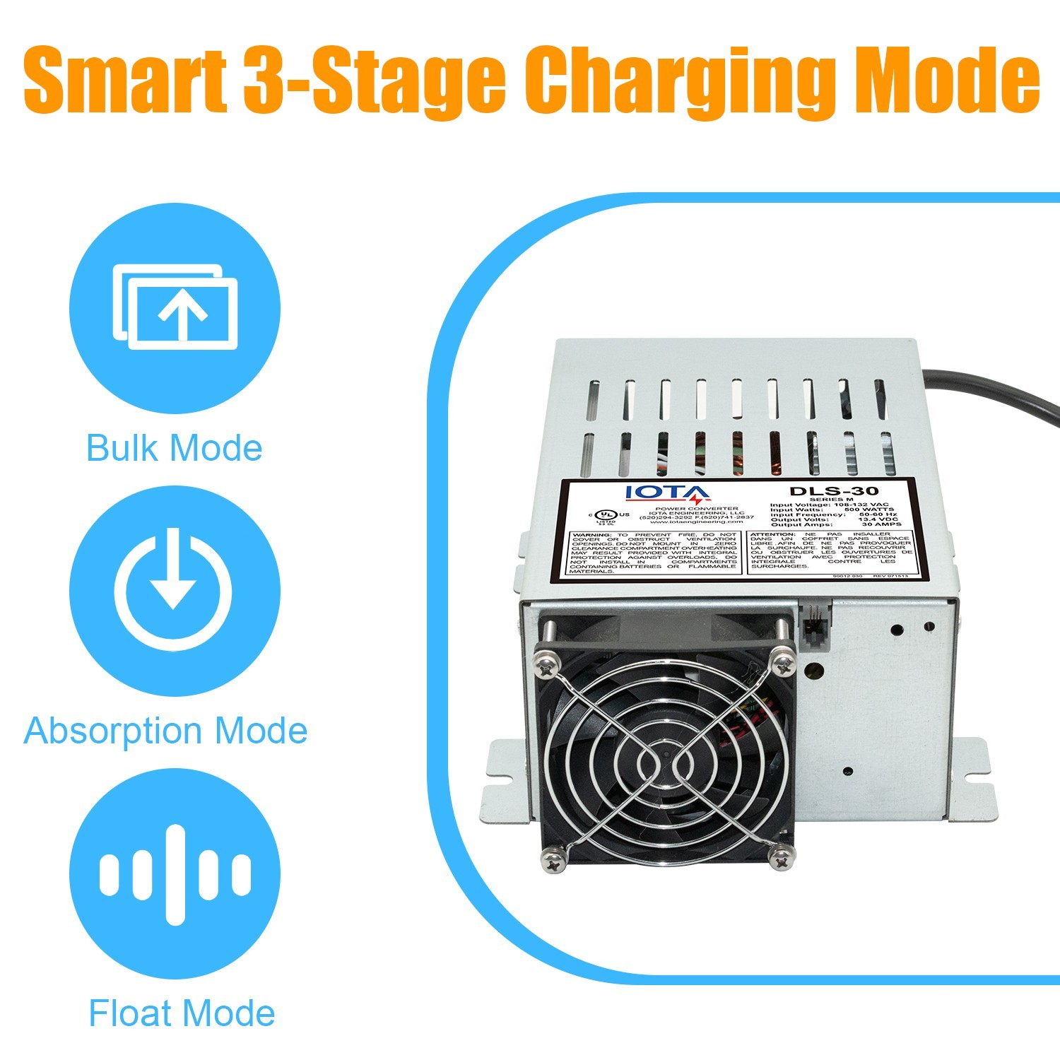 IOTA DLS Series DLS-30 30 Amp Converter and Charger