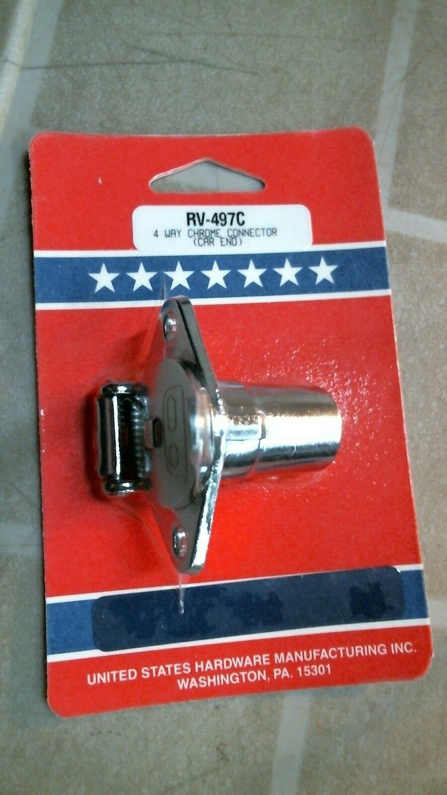 United States Hardware RV-497C 4-Way Chrome Connection, FREE SHIPPING