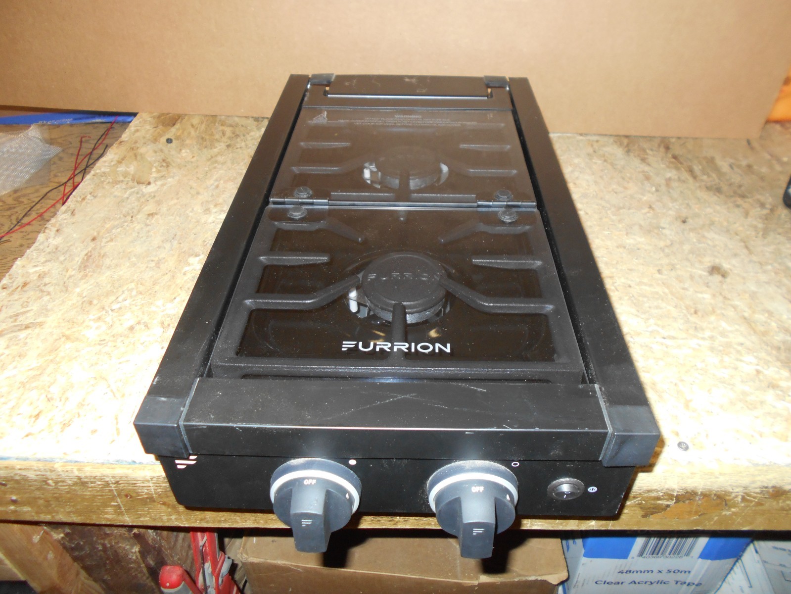 *FURRION COOKTOP 2 BURNER BLACK WITH GLASS COVER FGH12D2-BL FREE SHIP *15B*