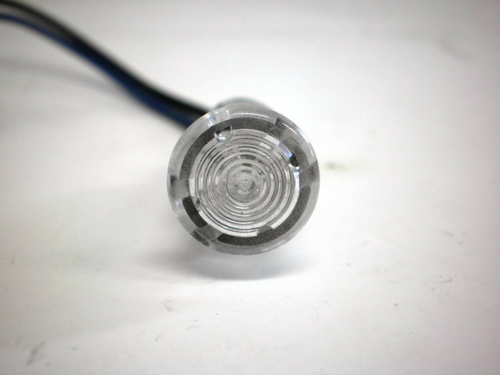 1/2″ Amber Clear LED Indicator Light Recess Marker Trailer Dash Car Truck Accent