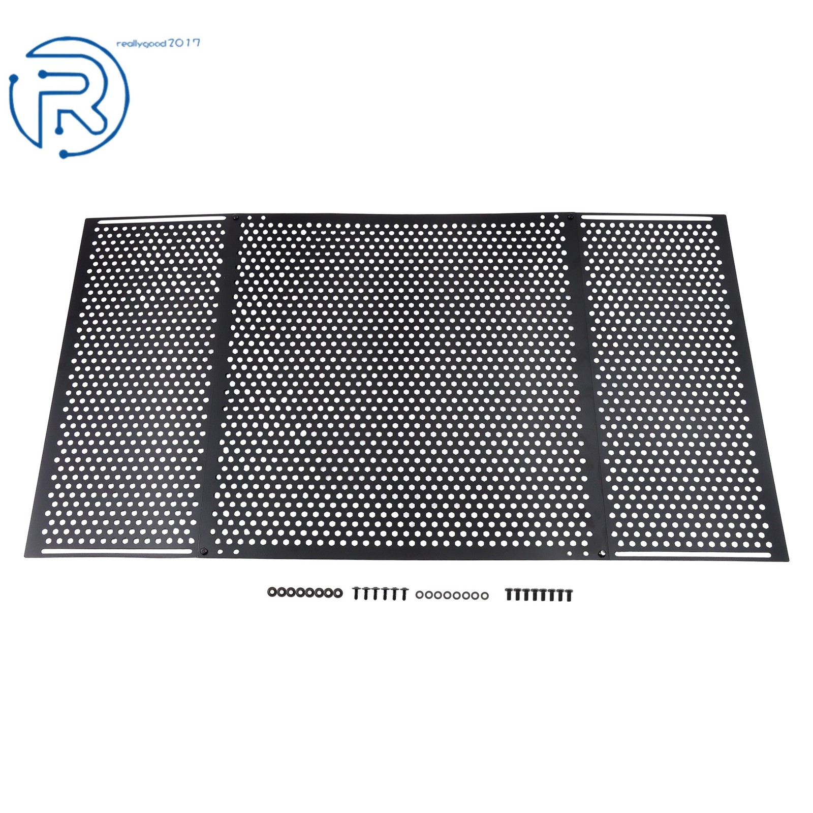 RV Camper Screen Door Protector Adjustable 22-31.5″ Pet Guard Black Grille Black