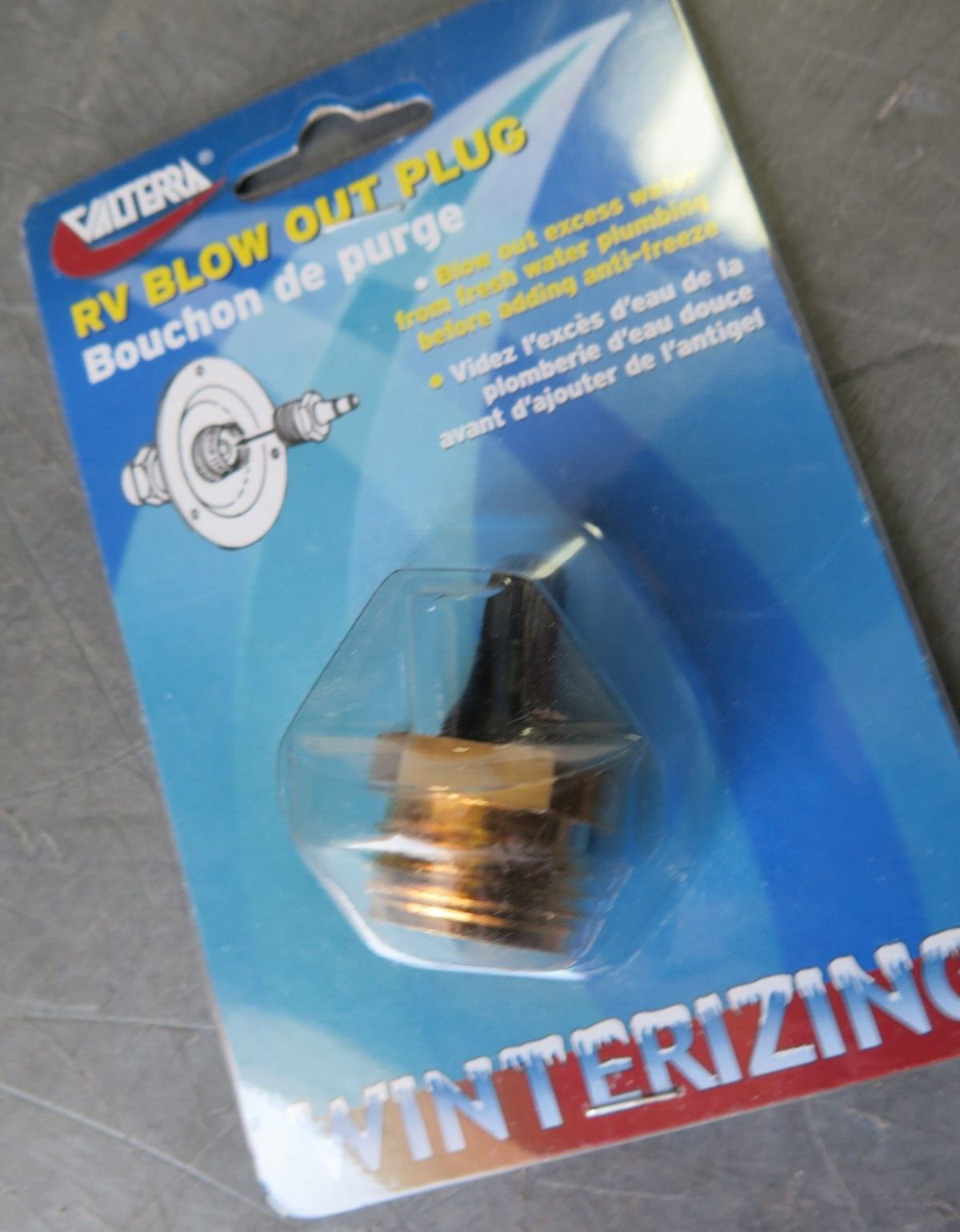 Valterra P23518LFVP RV Water System Blow Out Plug, Single (1B2-9)
