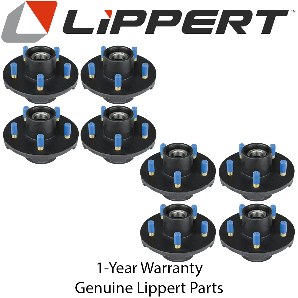 Lippert Idler Hubs 5 on 4.5 2,200 lb 6.5 Flange (8-Pack) Fits Dexter, Al-Ko, etc