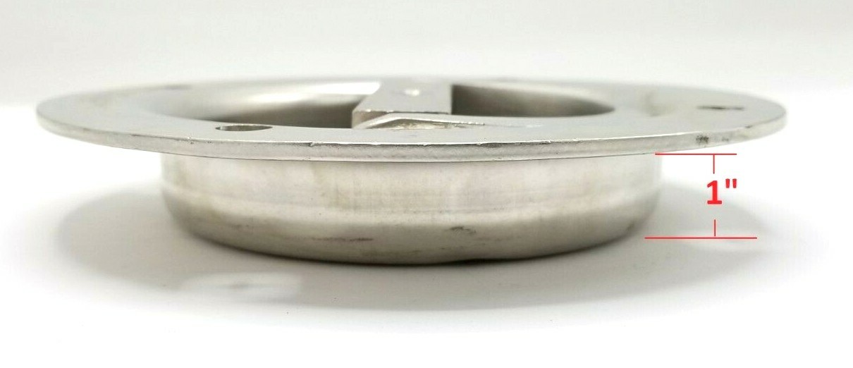 4pk Stainless Steel Swivel Recessed DRing 6000# Max Tie Down Cargo Trailer Deck