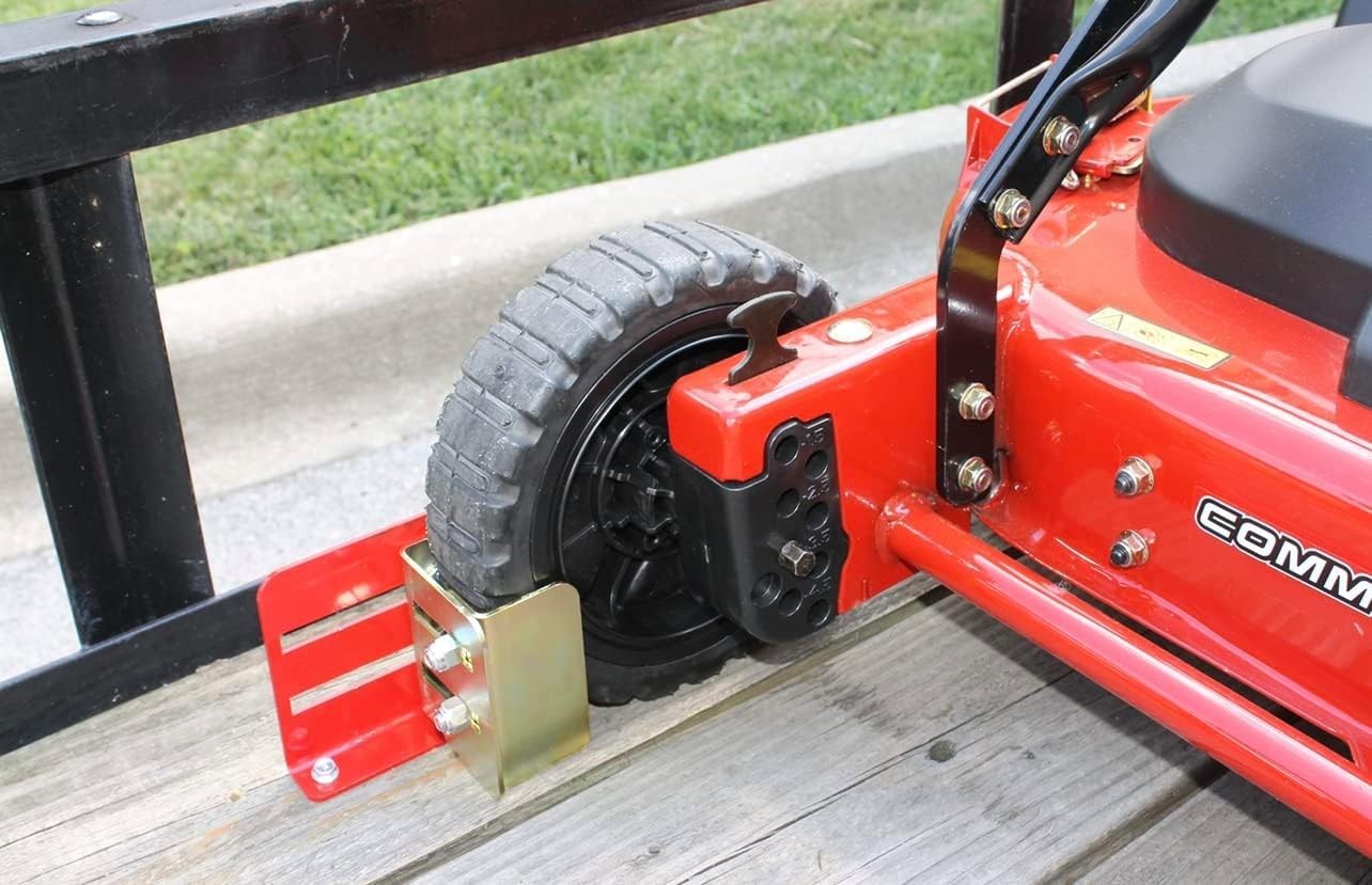 Durable Small Mower Boot for Secure Trailer Transport – Universal Fit Red Alloy