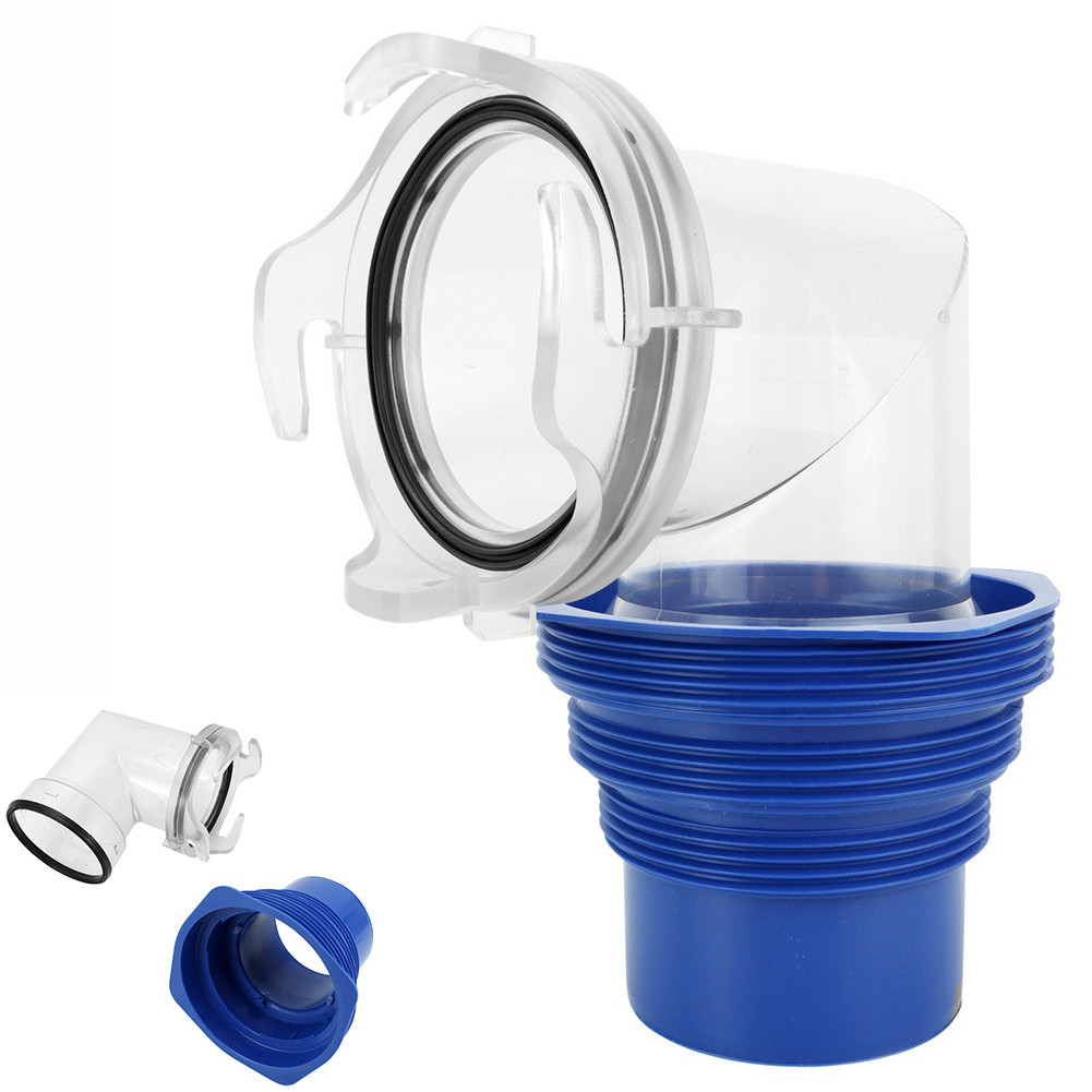 90 Degree Transparent Elbow for Camper Sewer Hose Easy Drainage Monitoring